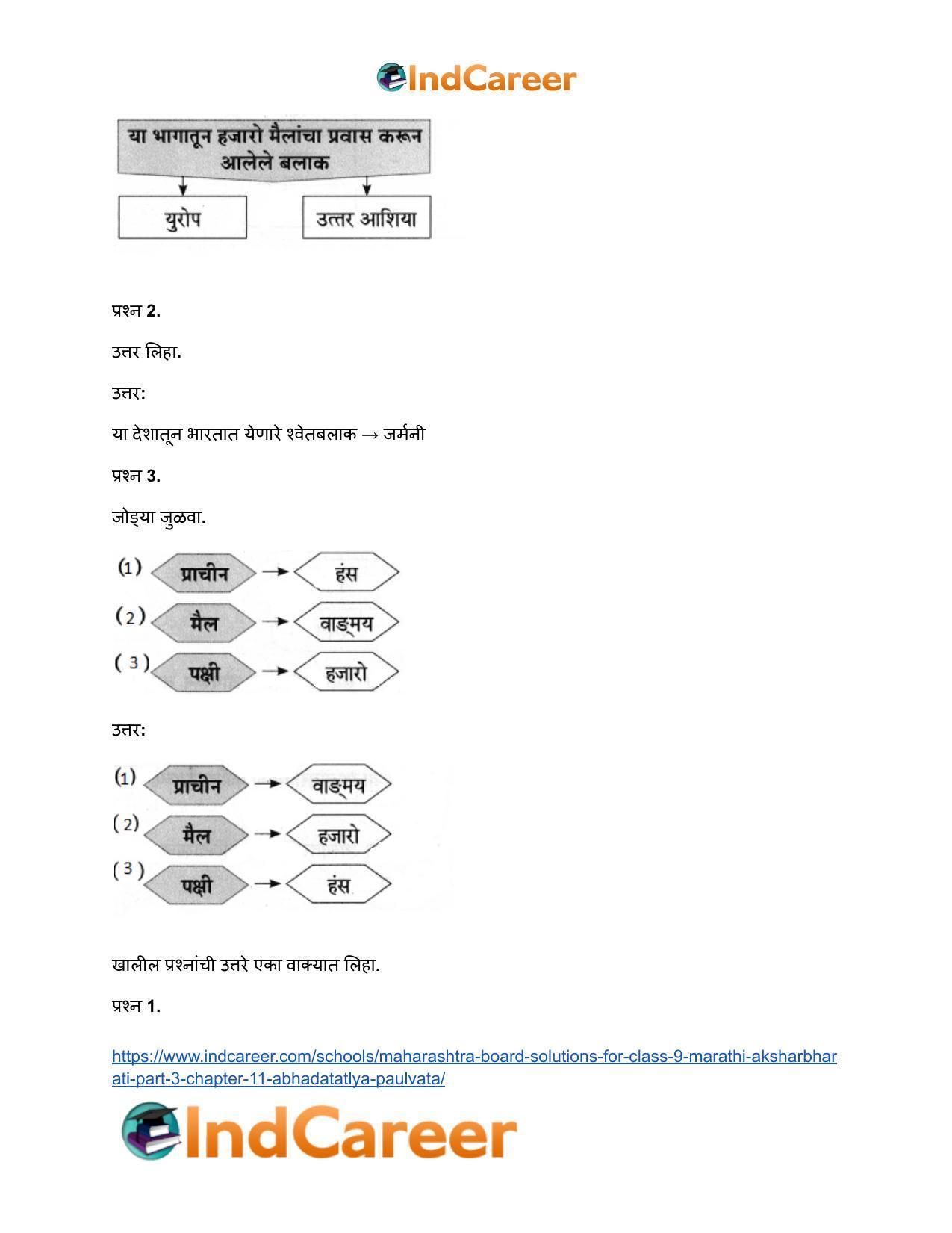 Maharashtra Board Solutions for Class 9- Marathi Aksharbharati (Part- 3): Chapter 11- आभाळातल्या पाऊलवाटा - Page 7
