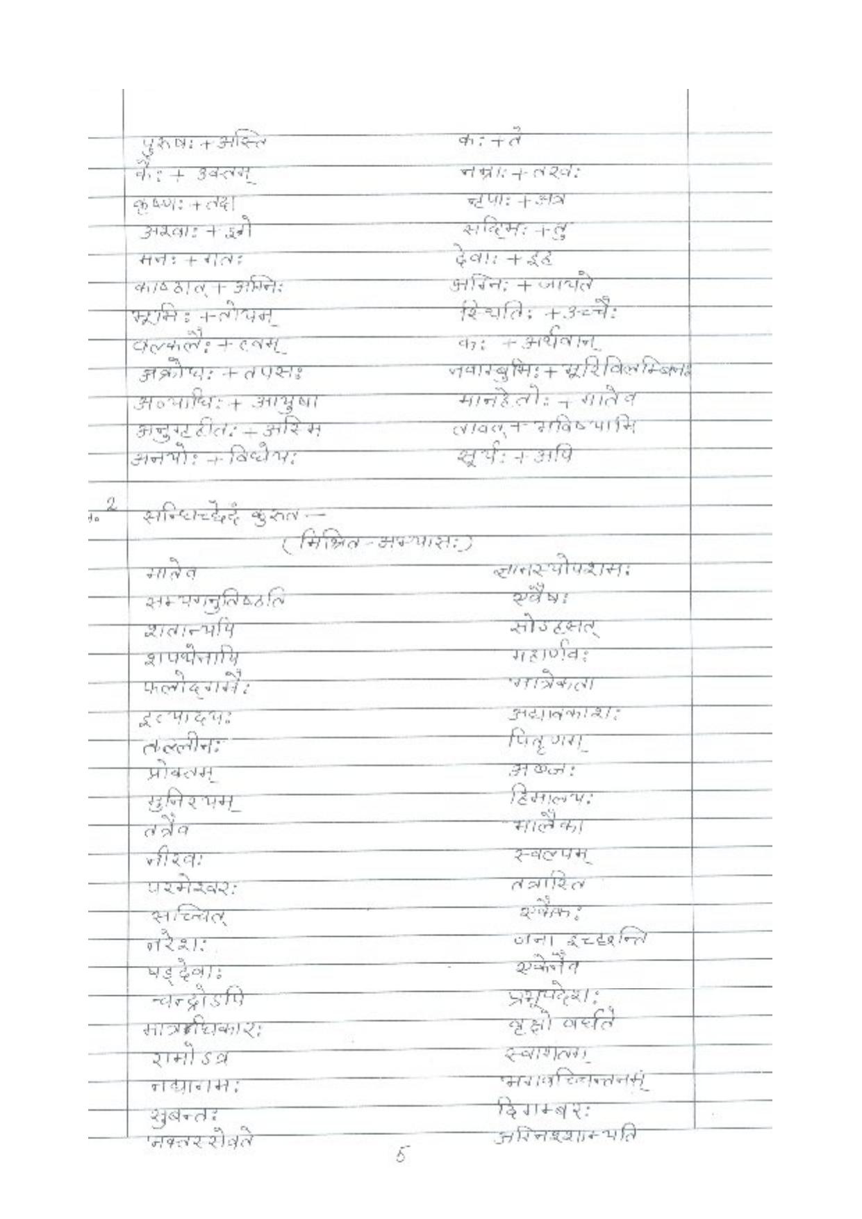 CBSE Worksheets for Class 9 Sanskrit Assignment 2 - Page 3