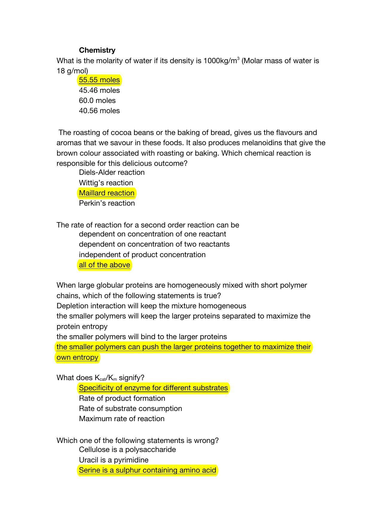 TIFR GS 2022 Biology Question Paper - Page 8