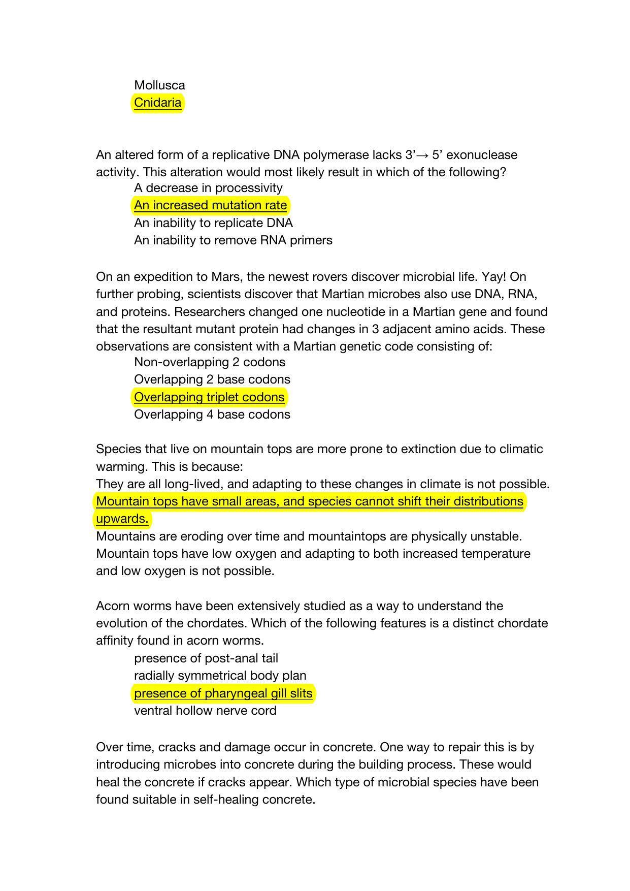 TIFR GS 2022 Biology Question Paper - Page 14