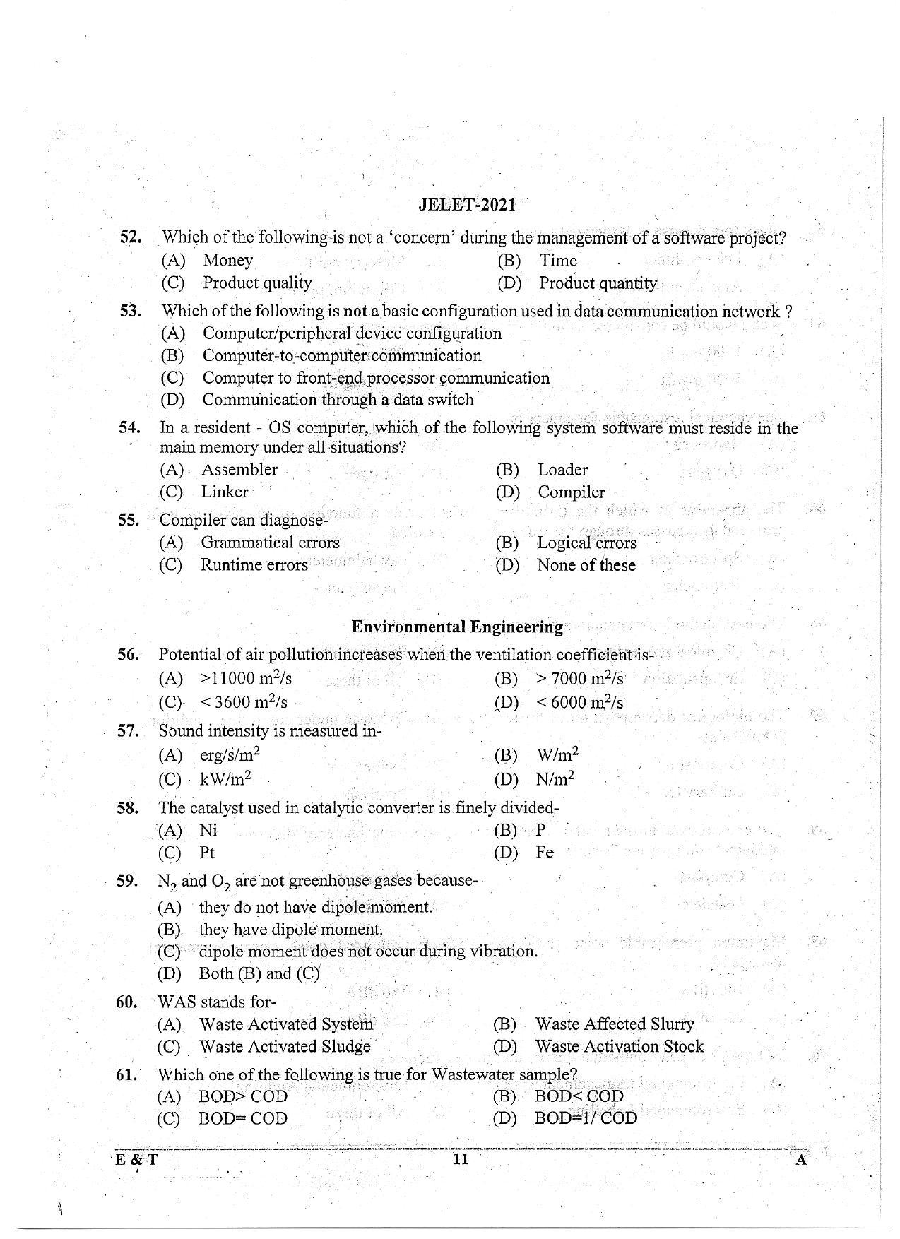 WBJEE  JELET 2021 ( Engg. & Tech.) - Page 11