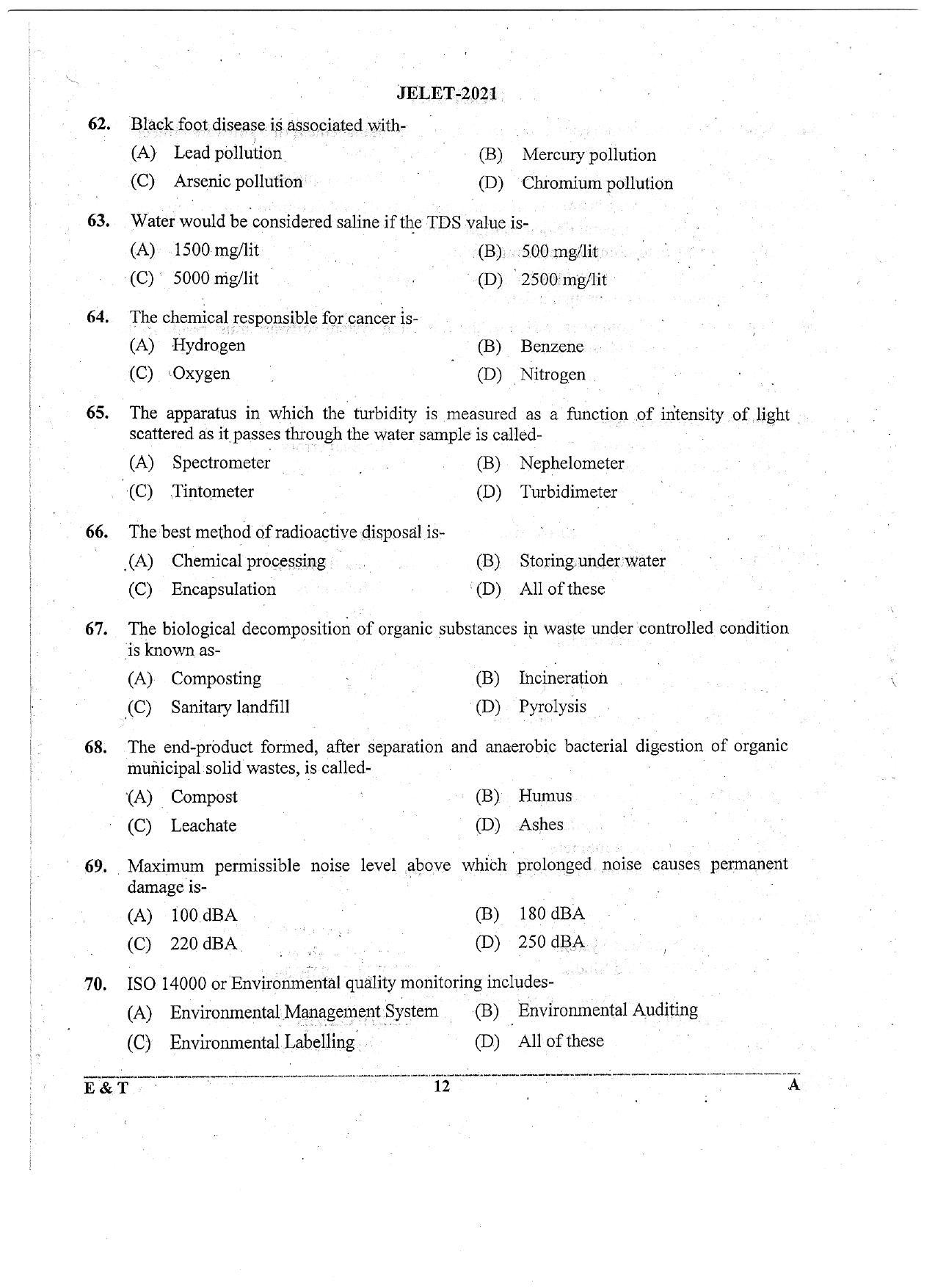 WBJEE  JELET 2021 ( Engg. & Tech.) - Page 12