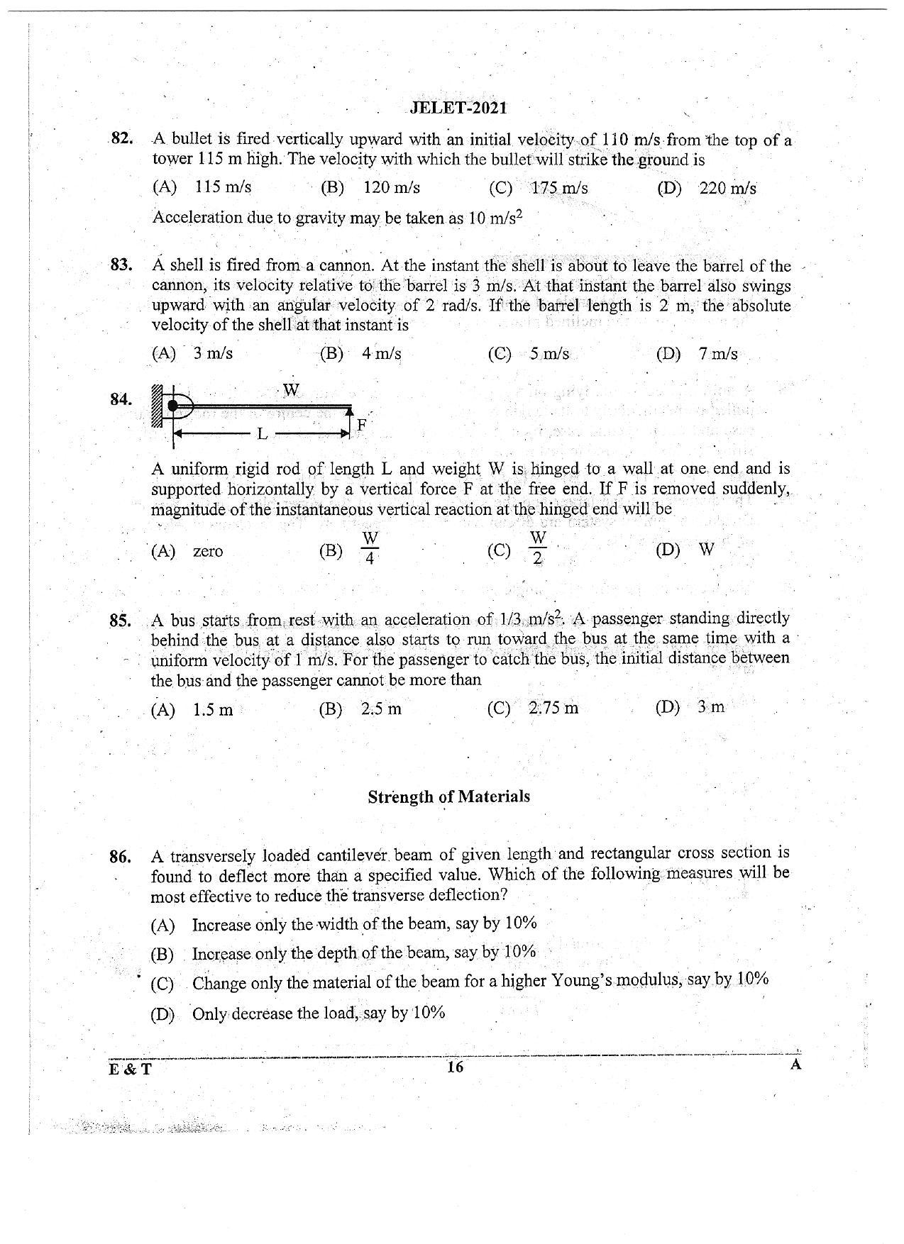 WBJEE  JELET 2021 ( Engg. & Tech.) - Page 16