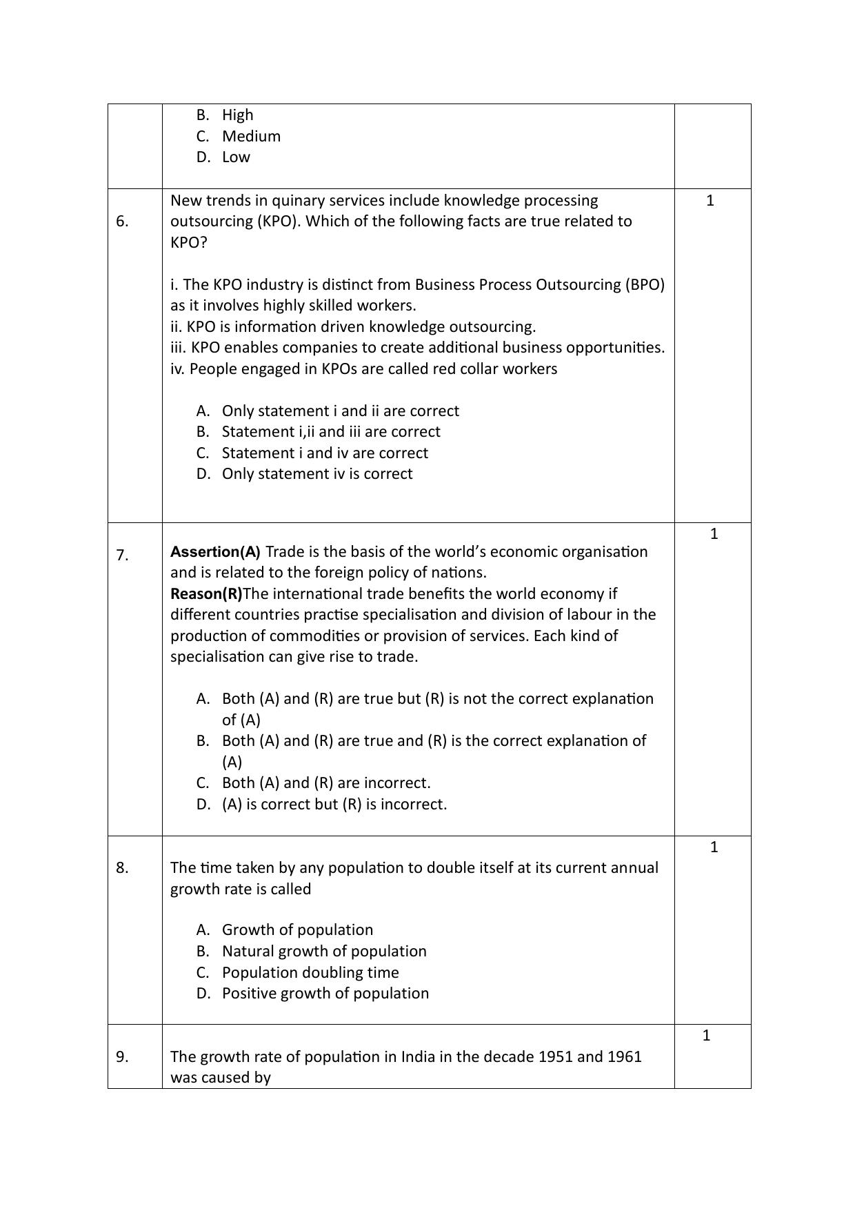 CBSE Class 12 Geography SET 2 Practice Questions 2023-24  - Page 3