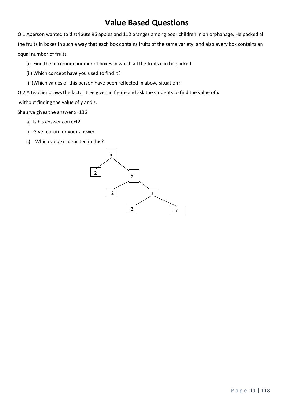 CBSE Worksheets for Class 10 Maths Real Numbers Assignment 7 - Page 4