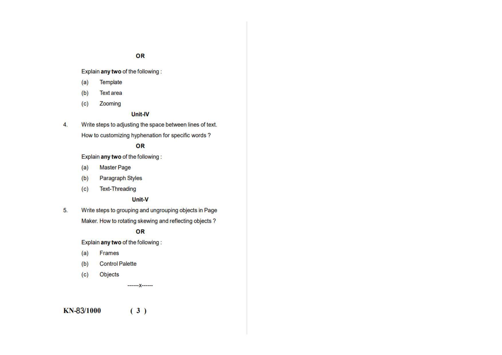 Sarguja University Question Paper - 2022 :   B.A. Part Two (10+2+3) 3 Y DC Computer Applications Paper II - Page 2