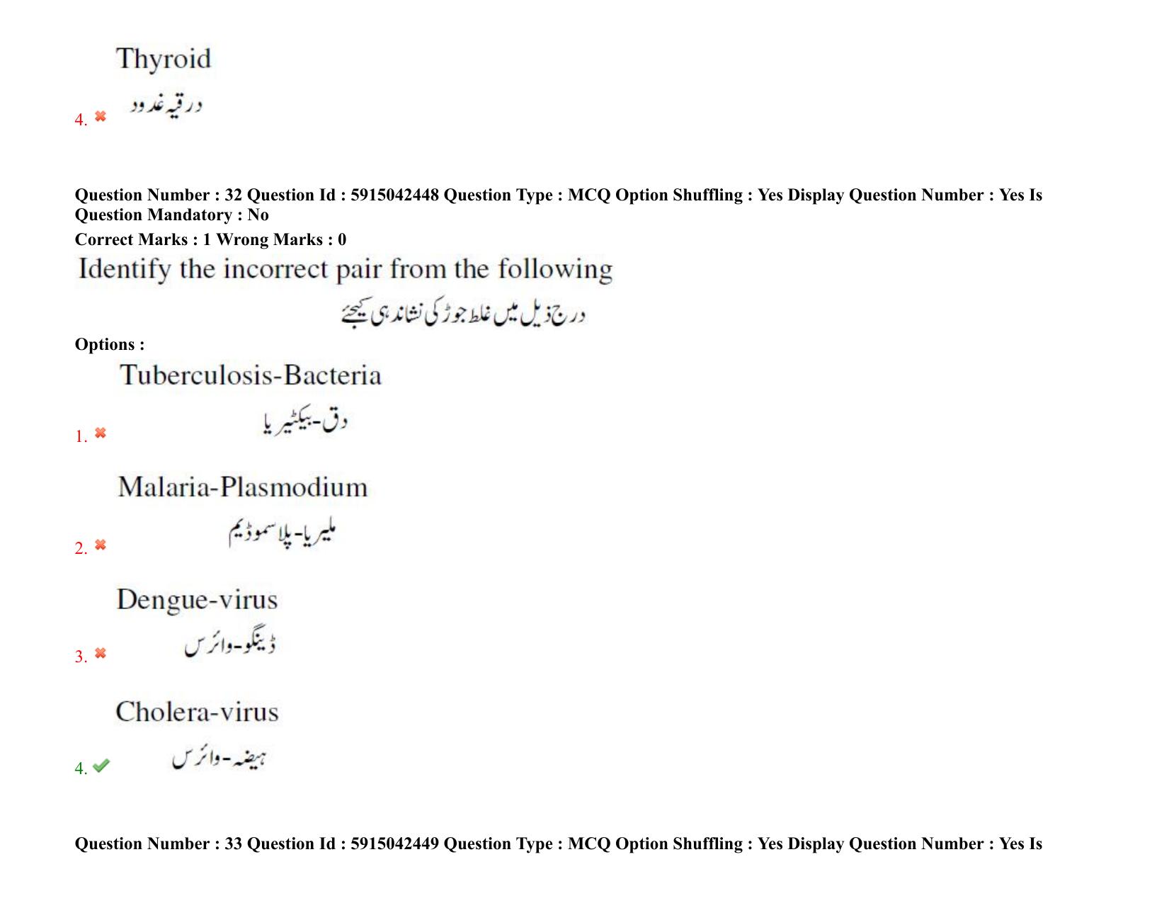 TS EDCET: 25th August 2021 Shift 2 Urdu Question Paper & Answer Key - Page 25