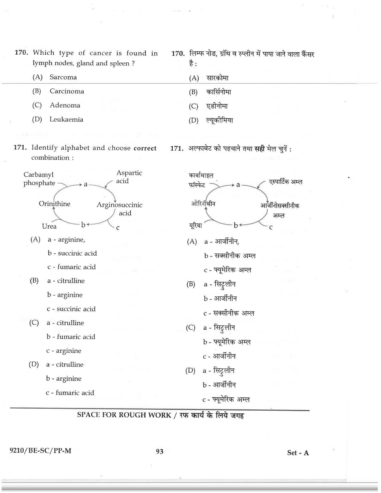 CG PAT / PVPT 2019 Science Question Papers - Page 93