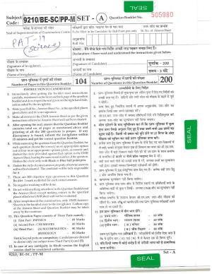 CG PAT / PVPT 2019 Science Question Papers