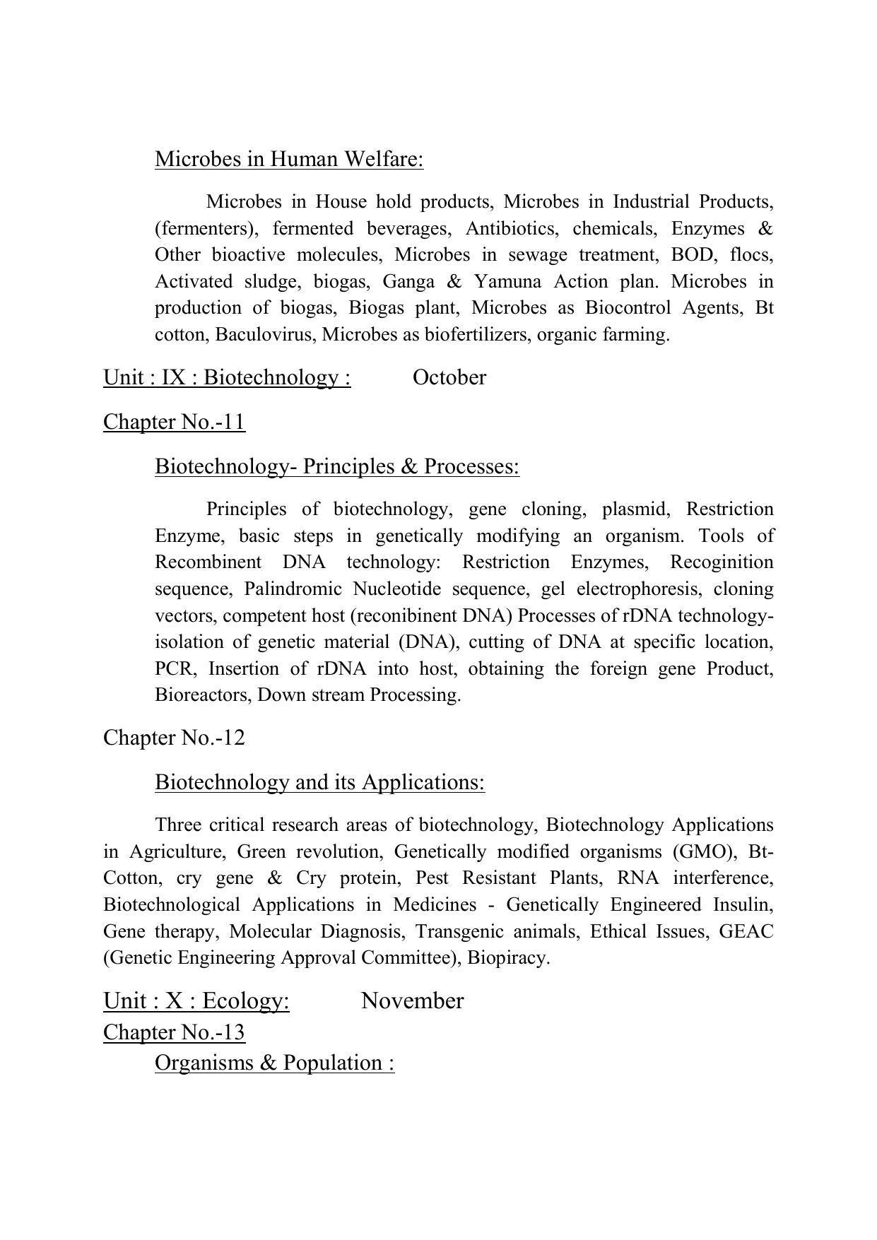 Haryana Board Class 12 Biology Syllabus 2023 - Page 6