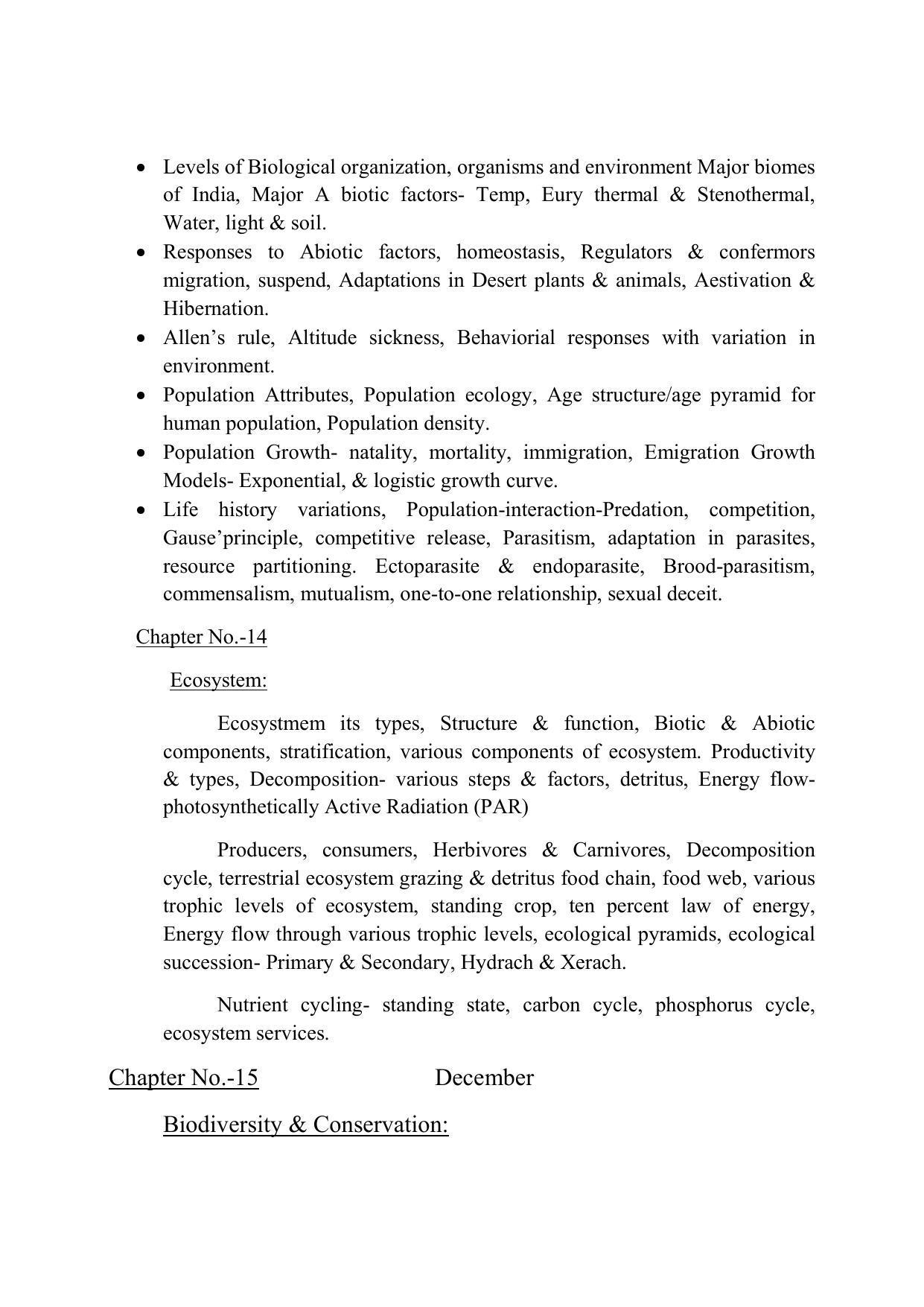 Haryana Board Class 12 Biology Syllabus 2023 - Page 7