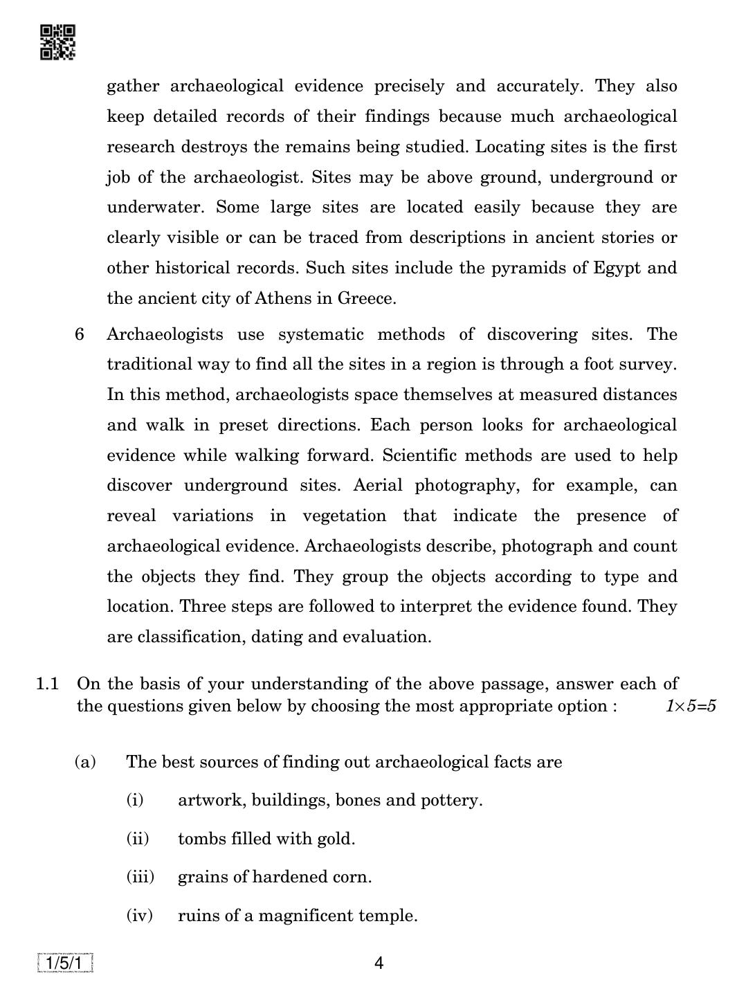 CBSE Class 12 1-5-1 English Core 2019 Question Paper - Page 4