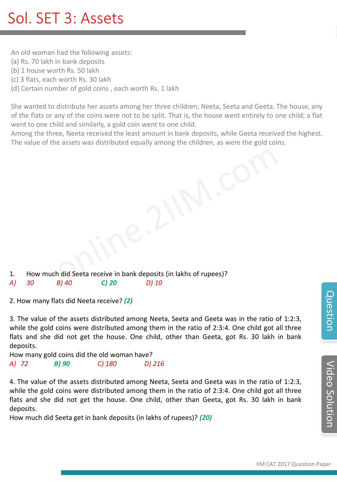 CAT 2017 CAT DILR Slot 2 Question Paper - Page 12