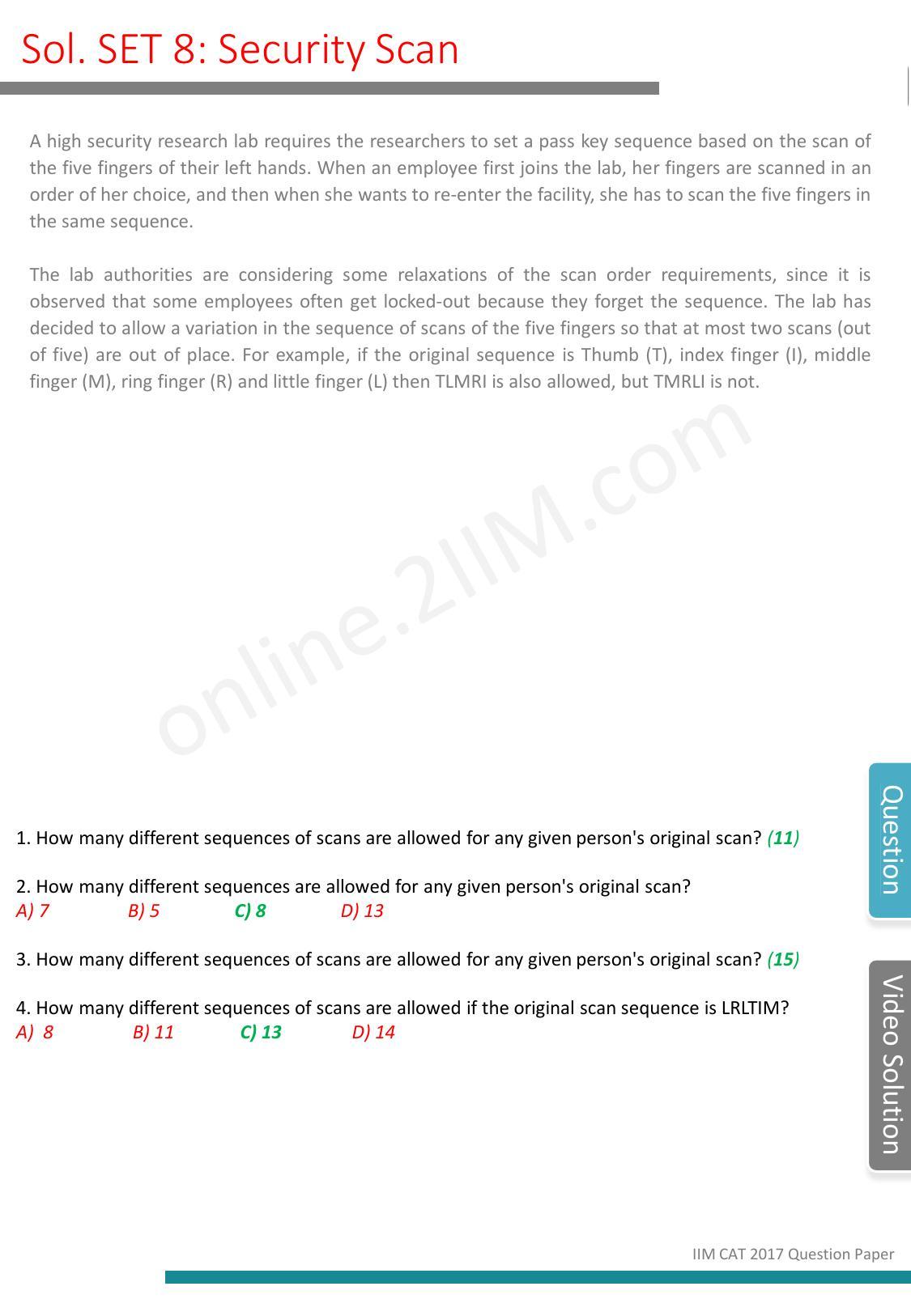 CAT 2017 CAT DILR Slot 2 Question Paper - Page 17