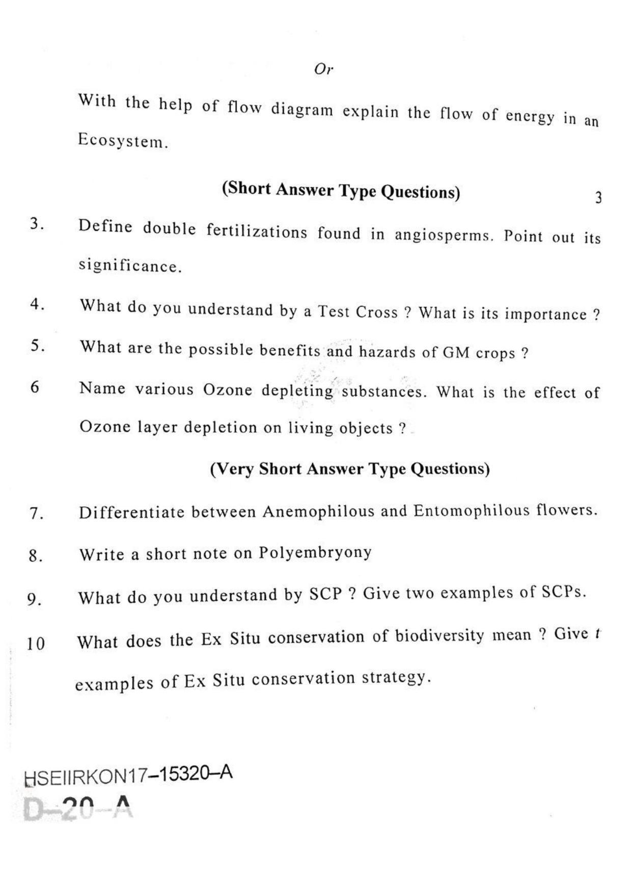 JKBOSE Class 12 Biology-Botany Question Papers 2017 (15320-A) - Page 2