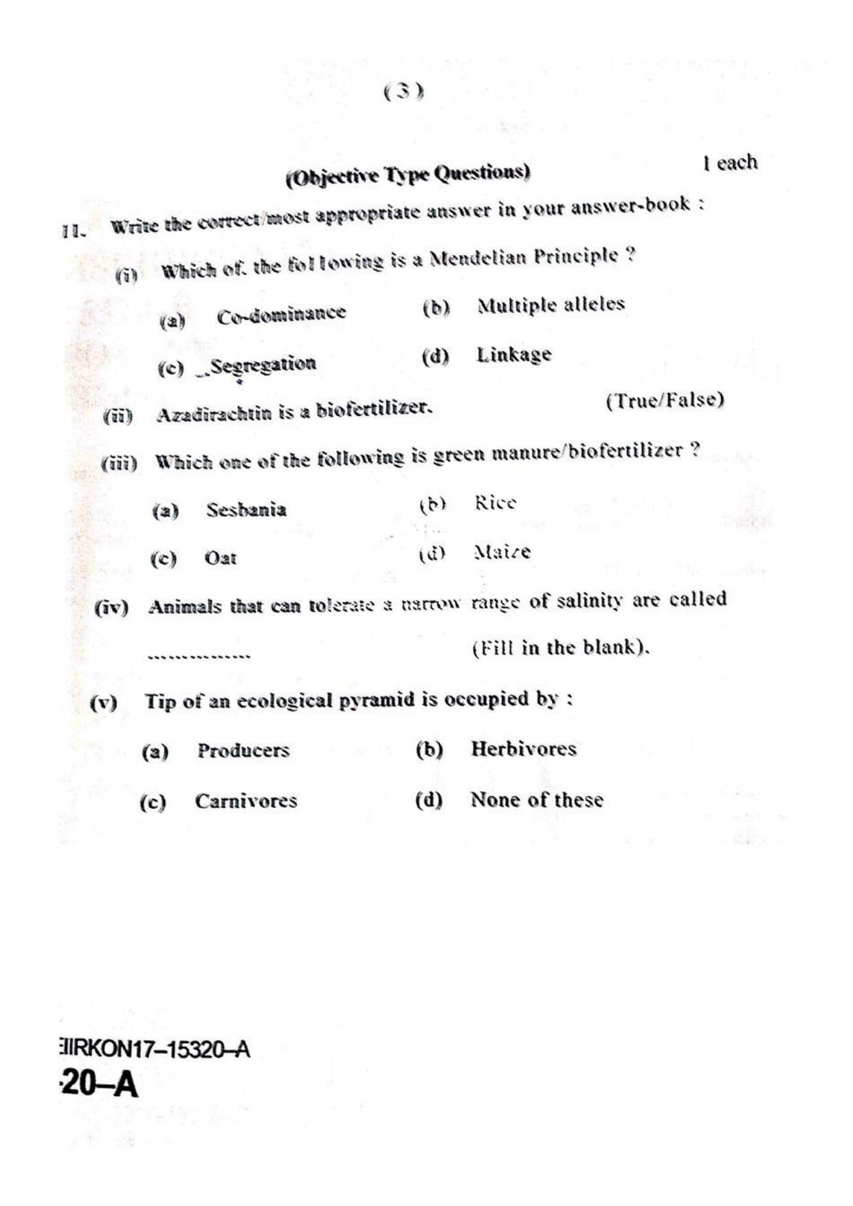 JKBOSE Class 12 Biology-Botany Question Papers 2017 (15320-A) - Page 3