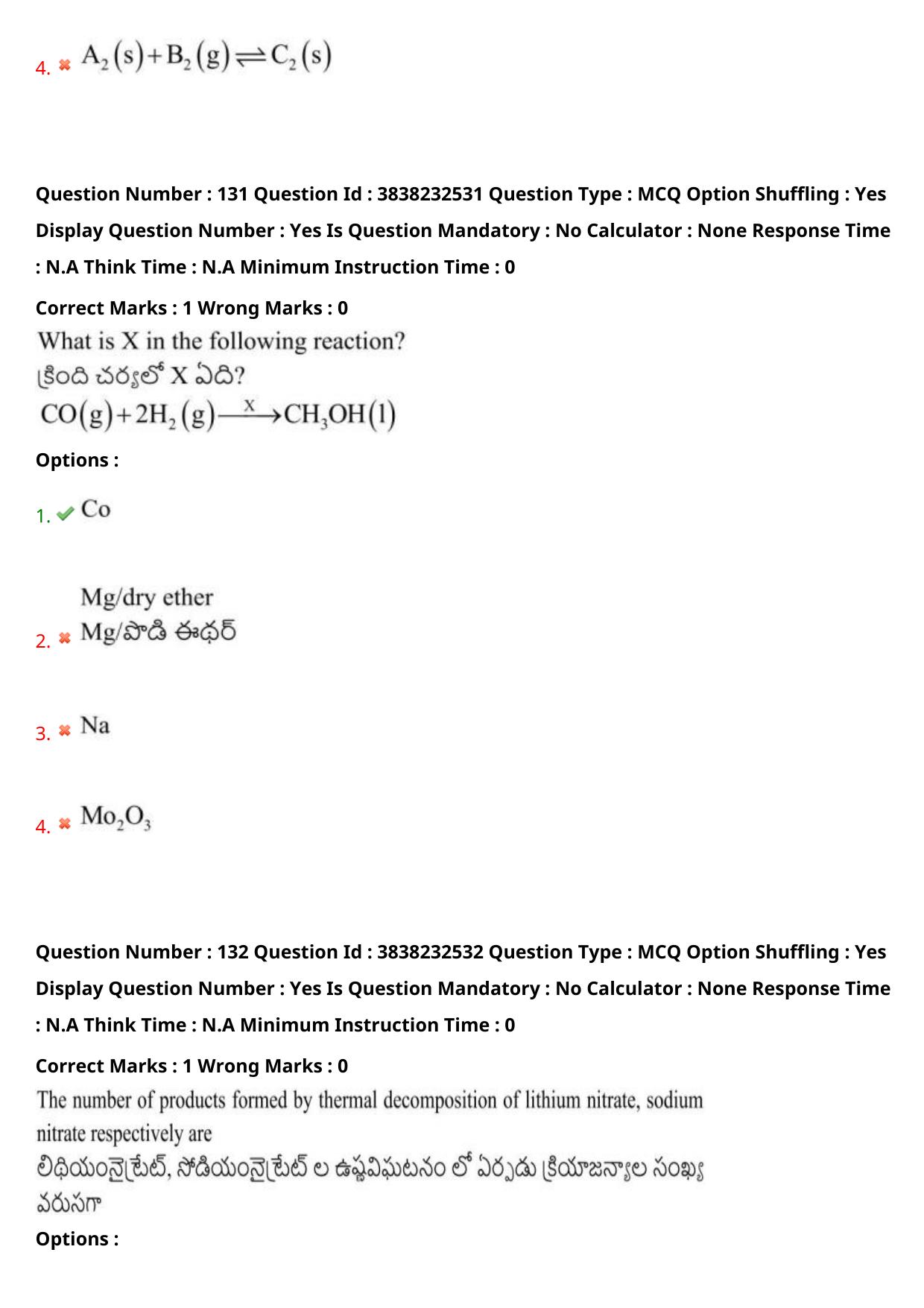 TS EAPCET 2024 Question Paper Agriculture and Pharmacy 07 May Shift 2 With Answer Key - Page 102