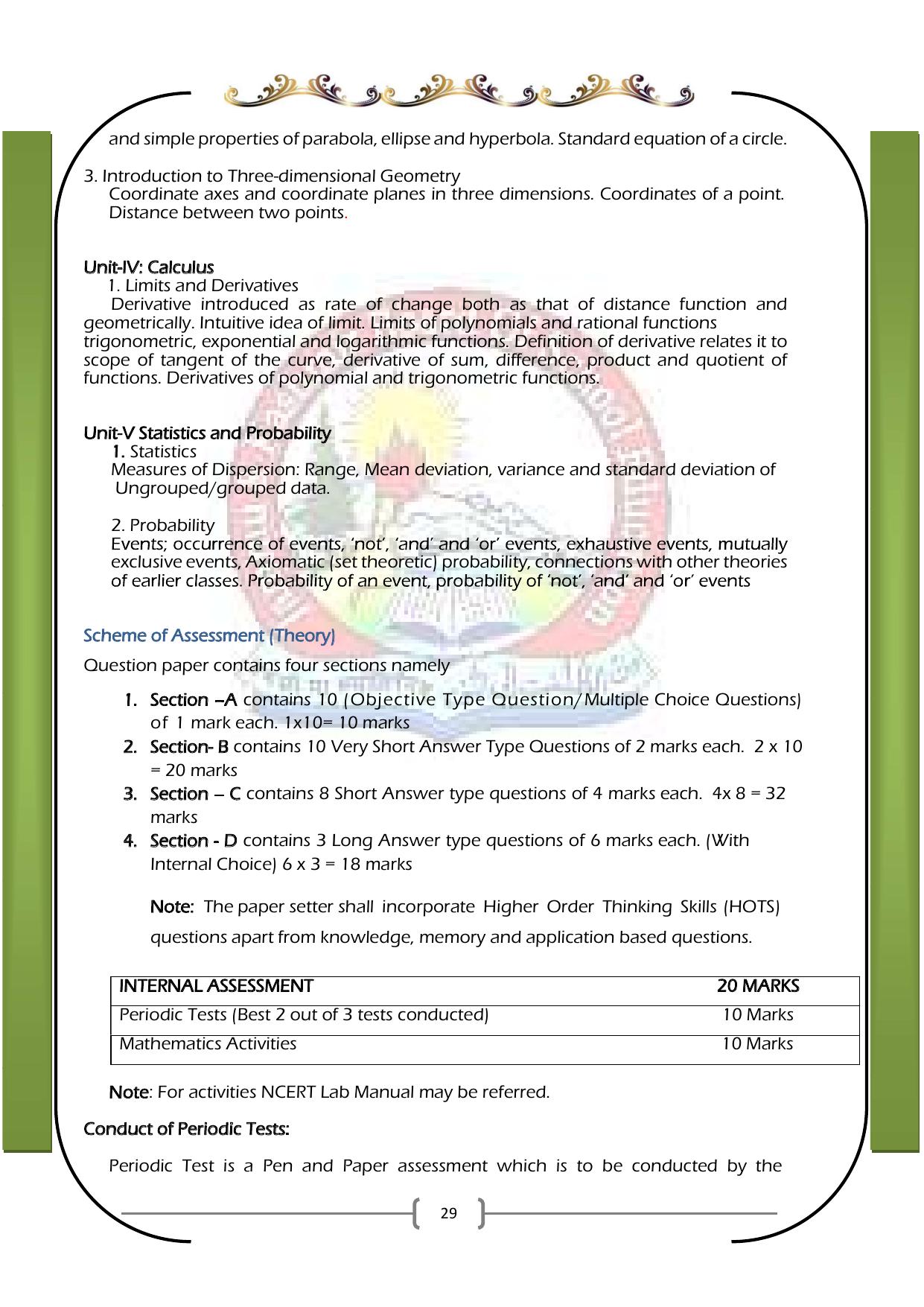 JKBOSE Class 11 Syllabus for JK & Ladakh (2024-25) - Page 37