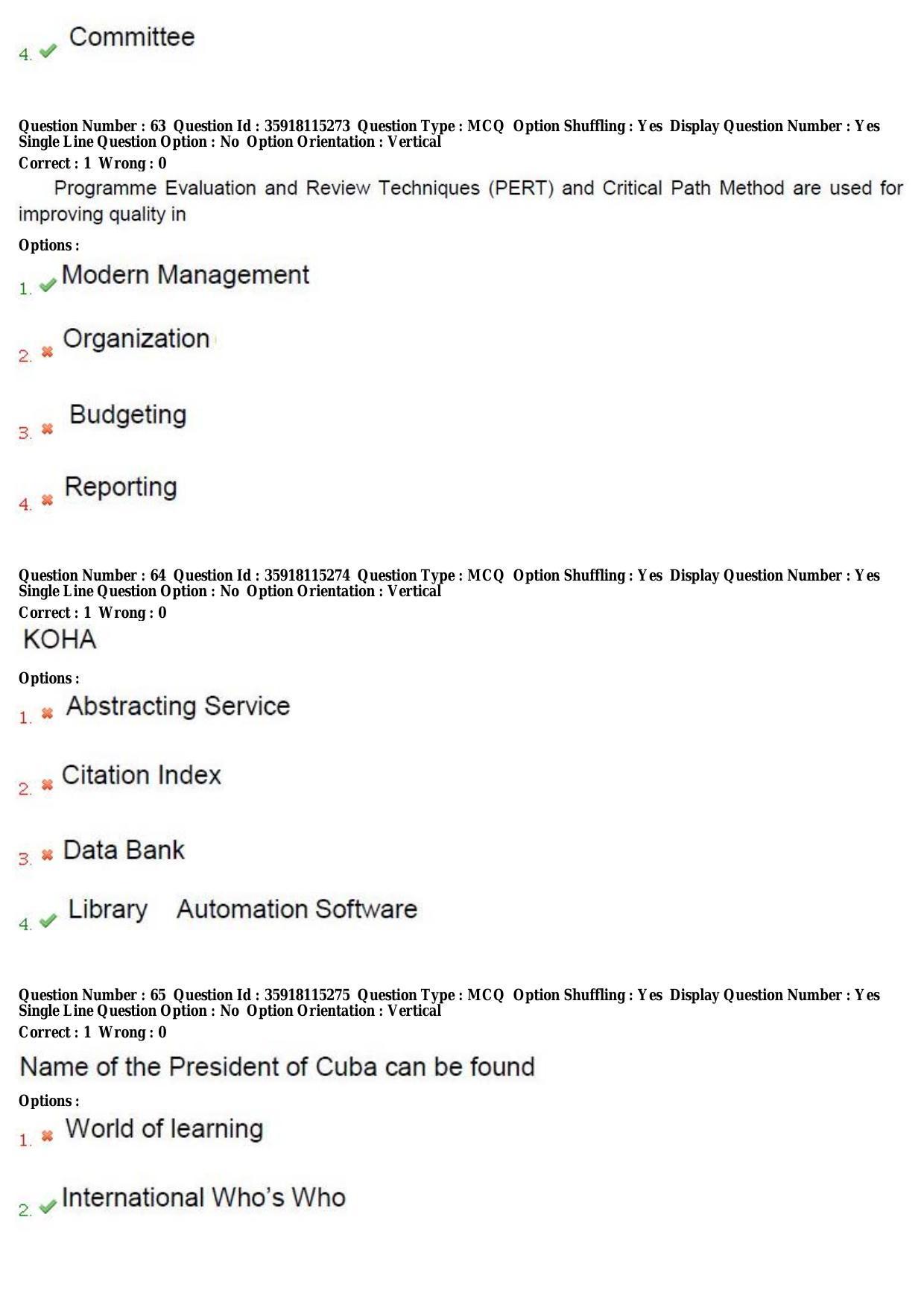 TS CPGET 2018 Master of Library and Information Science (M.Lib.I.Sc) 1 year course (Shift3) Question Paper with Answer Key - Page 23