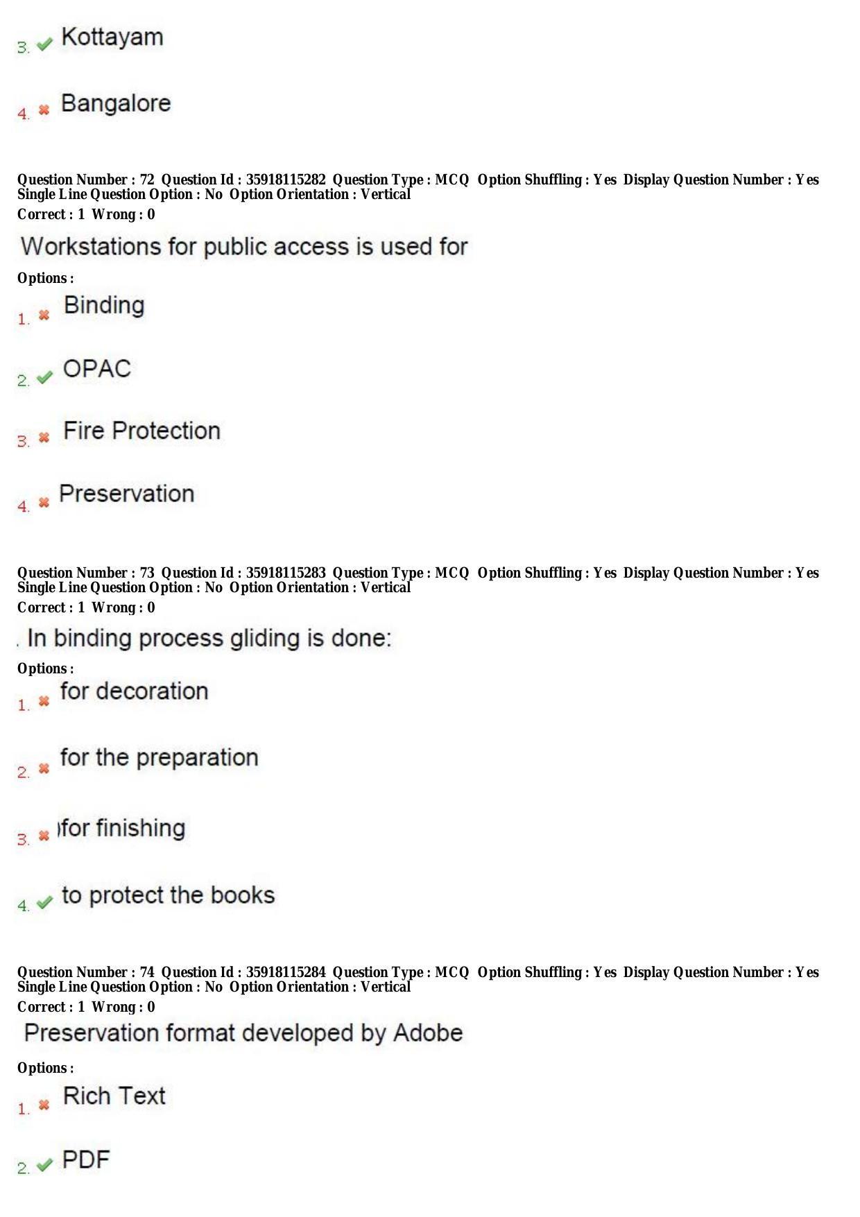 TS CPGET 2018 Master of Library and Information Science (M.Lib.I.Sc) 1 year course (Shift3) Question Paper with Answer Key - Page 26