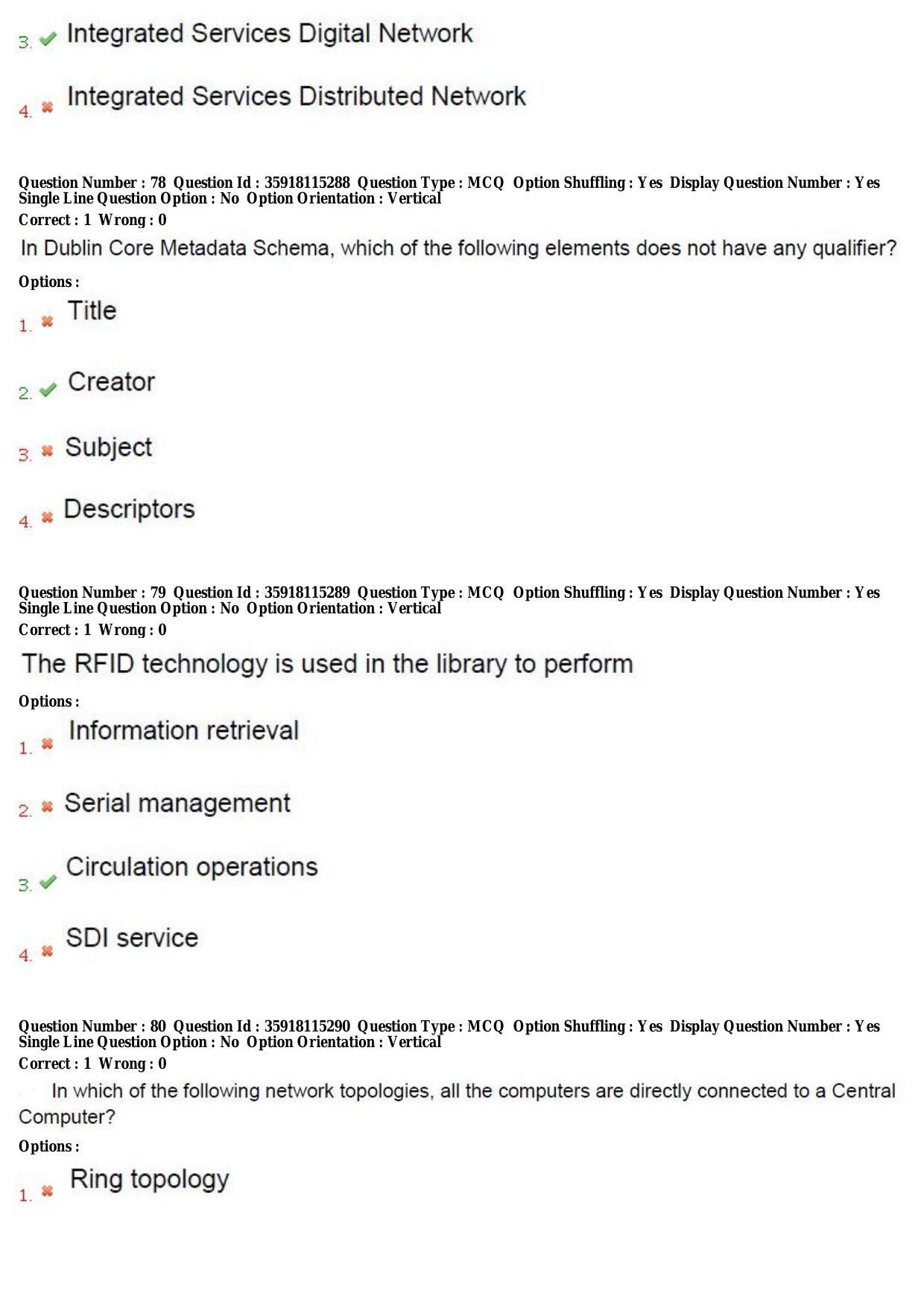 TS CPGET 2018 Master of Library and Information Science (M.Lib.I.Sc) 1 year course (Shift3) Question Paper with Answer Key - Page 28