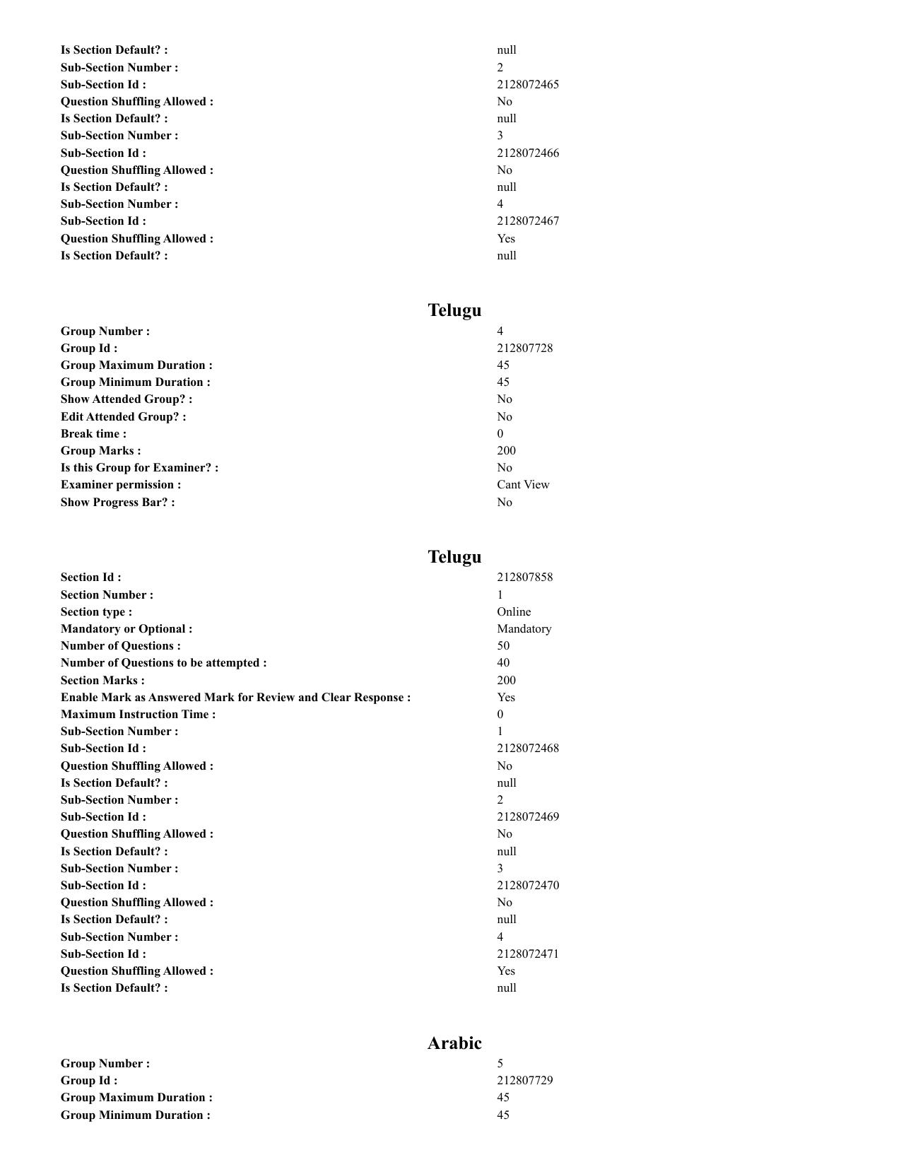 CUET 2023 English Arabic Shift 3 Question Papers - Page 3