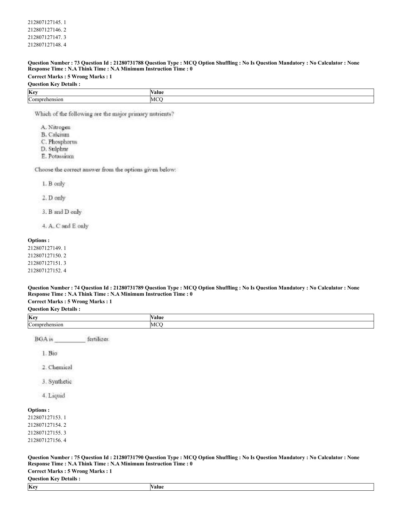 CUET 2023 English Arabic Shift 3 Question Papers - Page 40