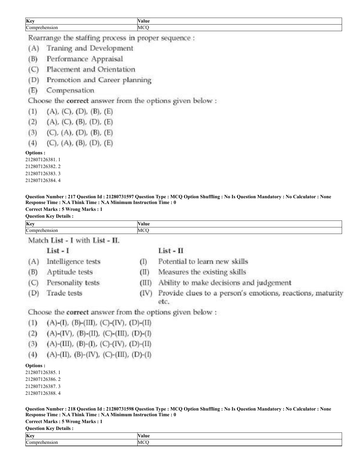 CUET 2023 English Arabic Shift 3 Question Papers - Page 108