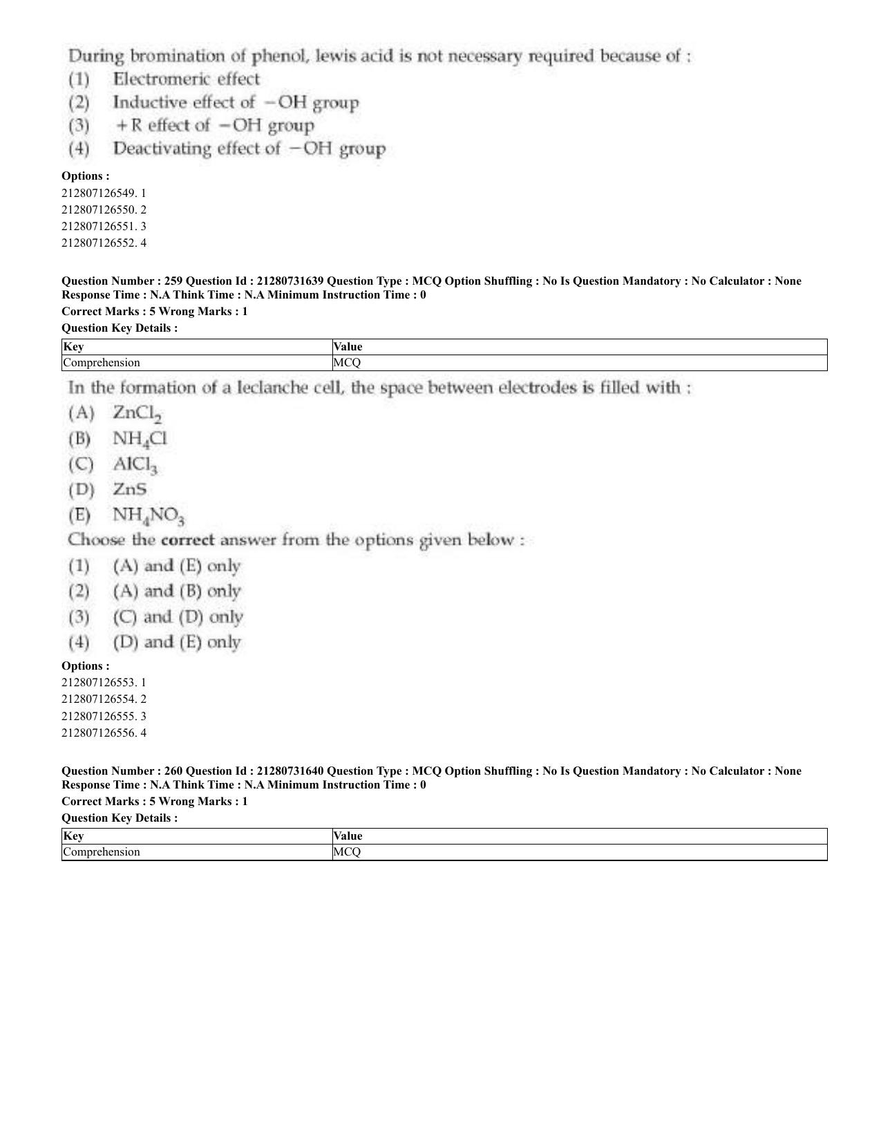 CUET 2023 English Arabic Shift 3 Question Papers - Page 126