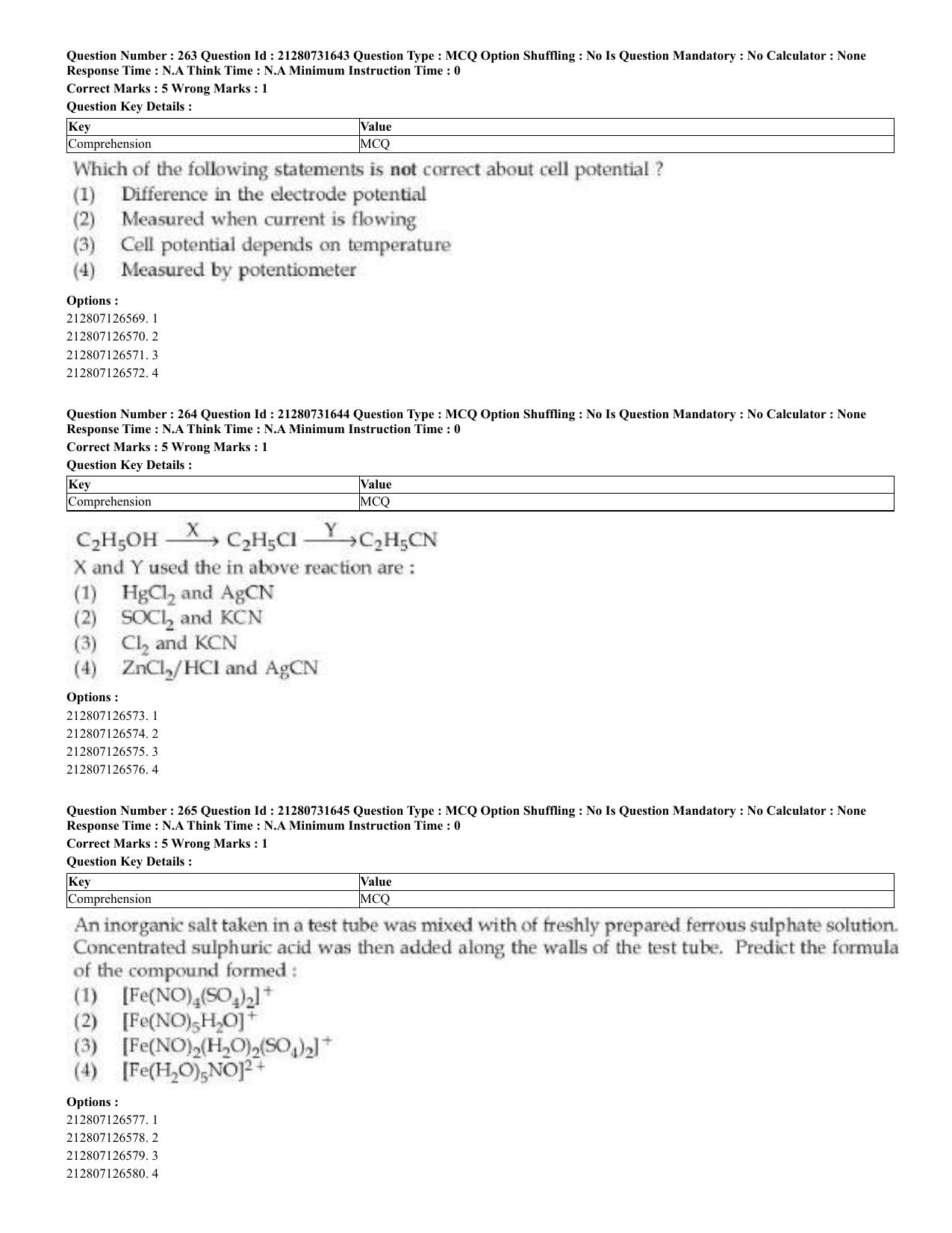 CUET 2023 English Arabic Shift 3 Question Papers - Page 128