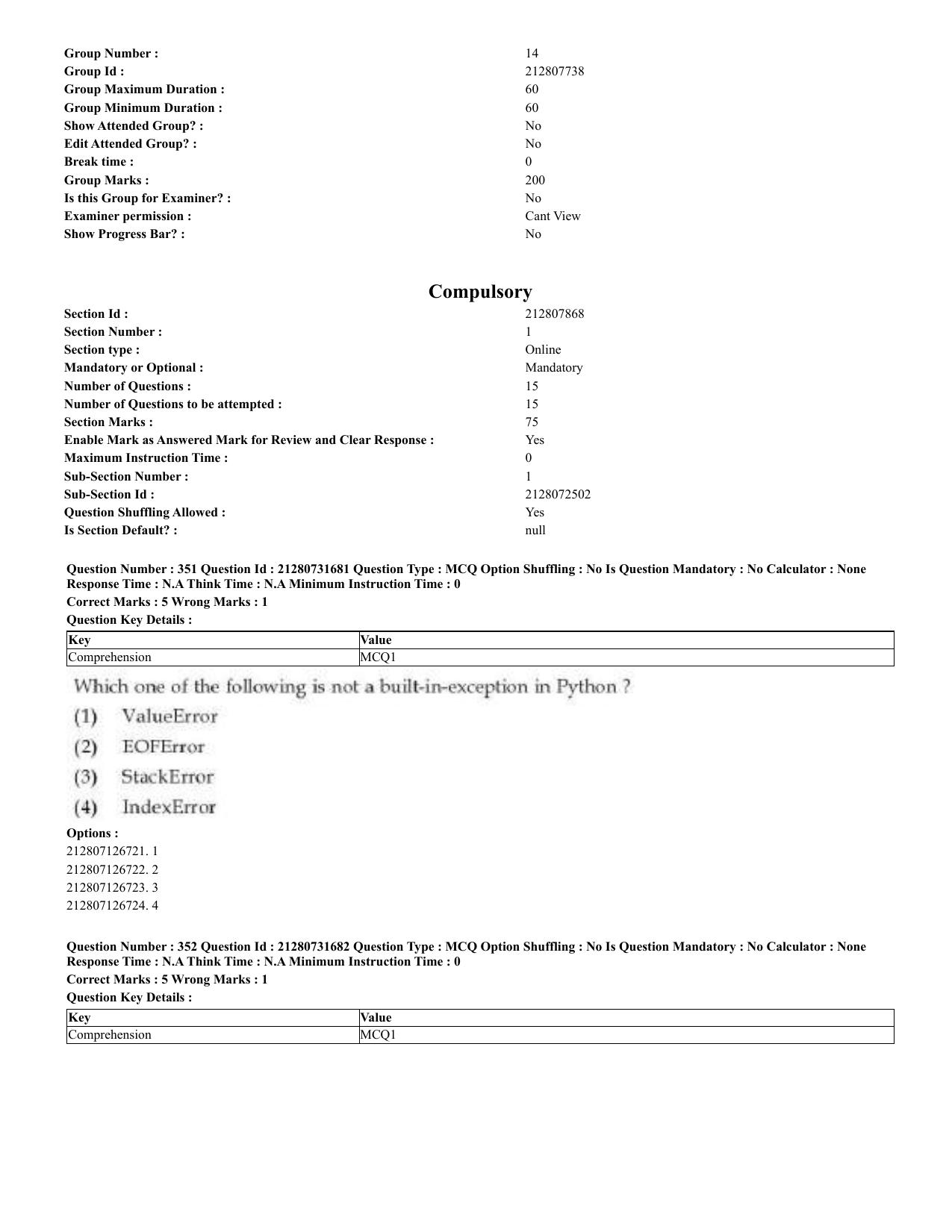 CUET 2023 English Arabic Shift 3 Question Papers - Page 172