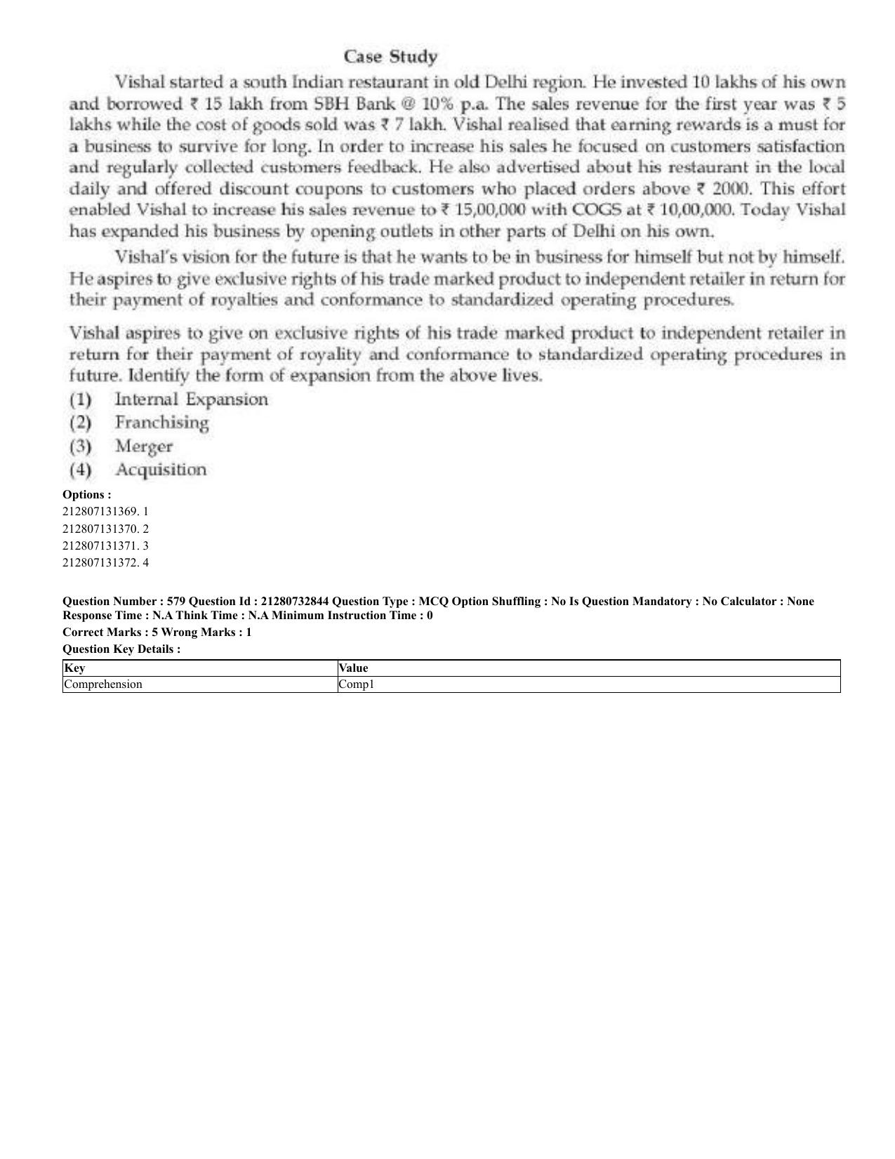 CUET 2023 English Arabic Shift 3 Question Papers - Page 283