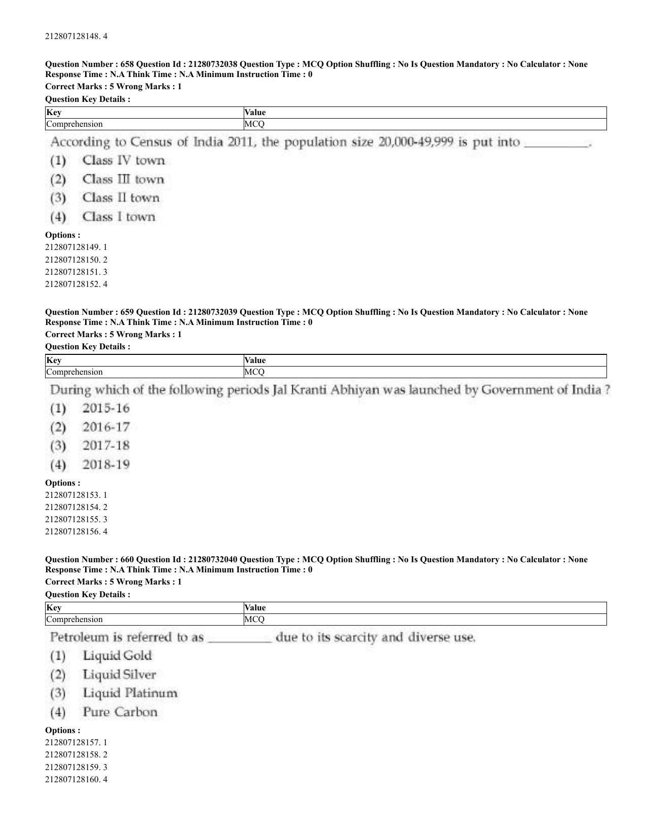 CUET 2023 English Arabic Shift 3 Question Papers - Page 324