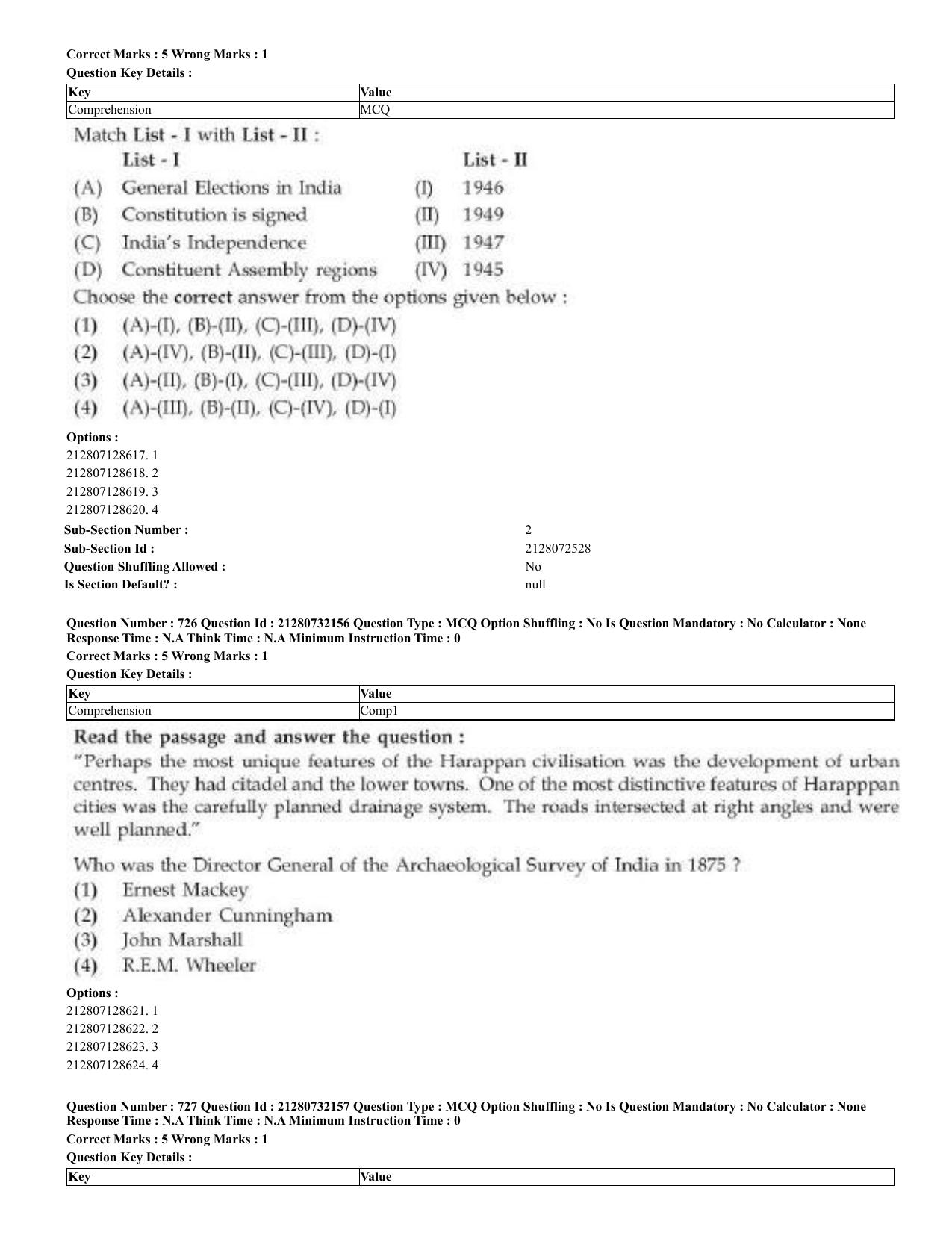 CUET 2023 English Arabic Shift 3 Question Papers - Page 357