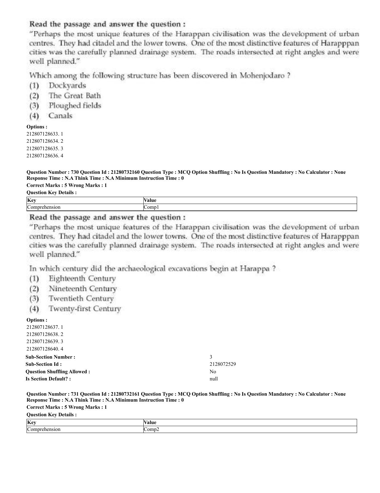 CUET 2023 English Arabic Shift 3 Question Papers - Page 359