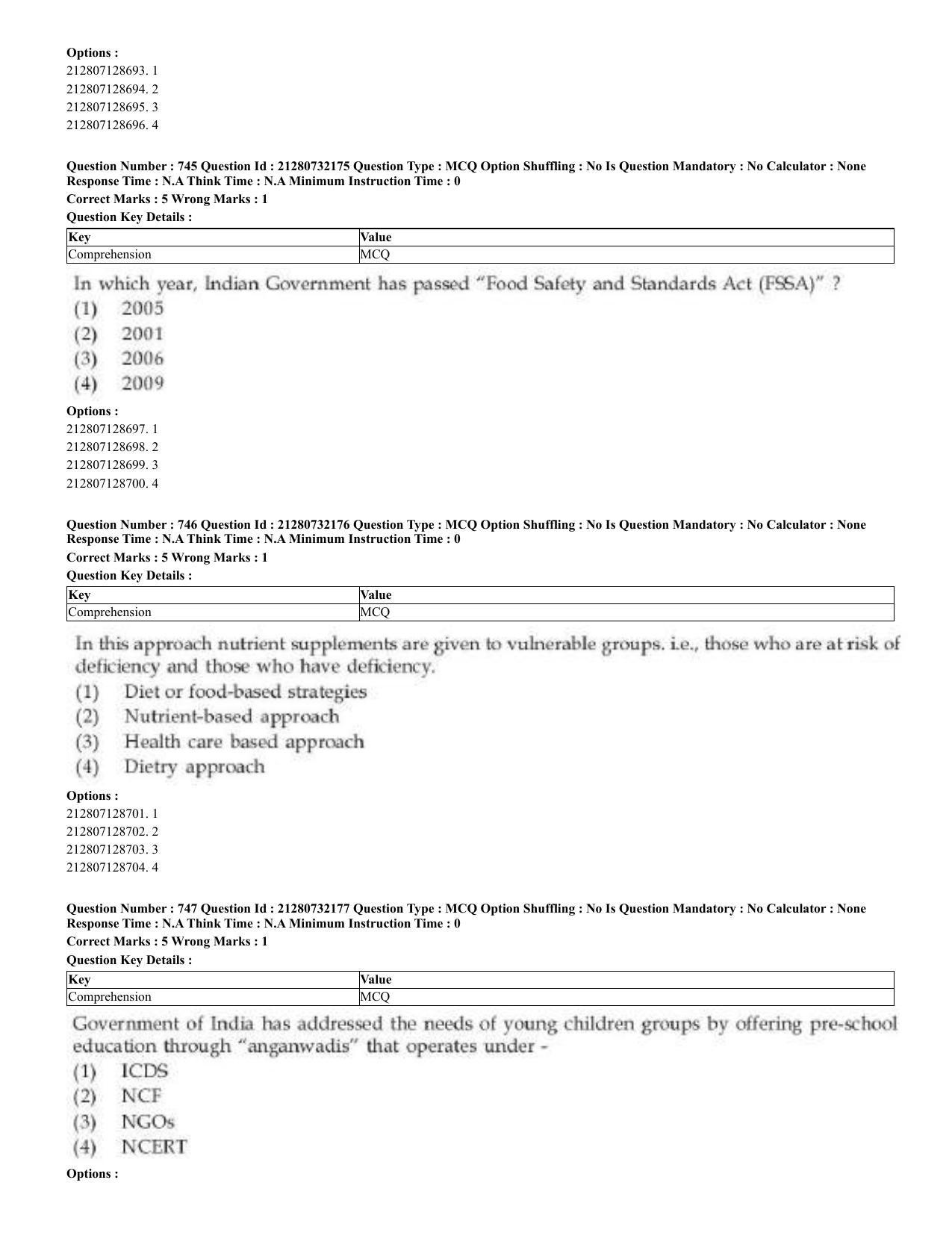 CUET 2023 English Arabic Shift 3 Question Papers - Page 366