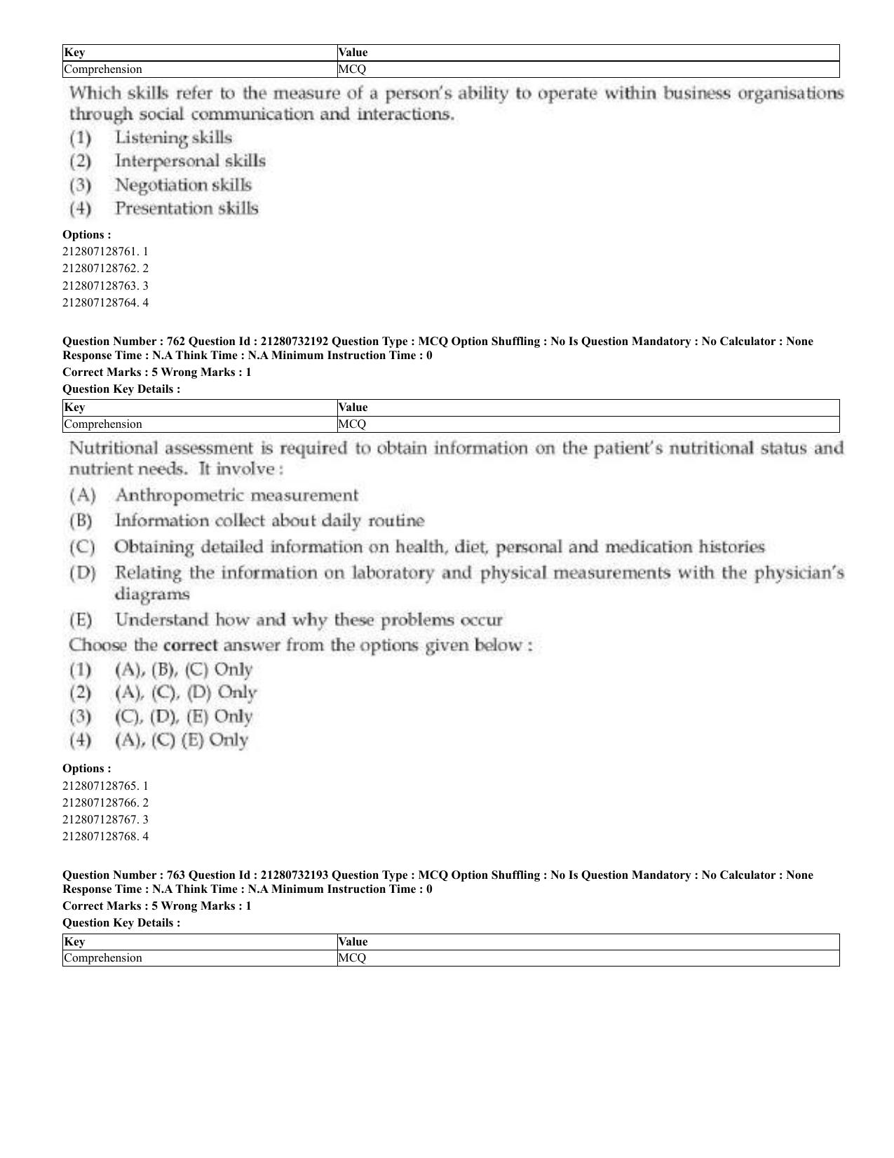 CUET 2023 English Arabic Shift 3 Question Papers - Page 373
