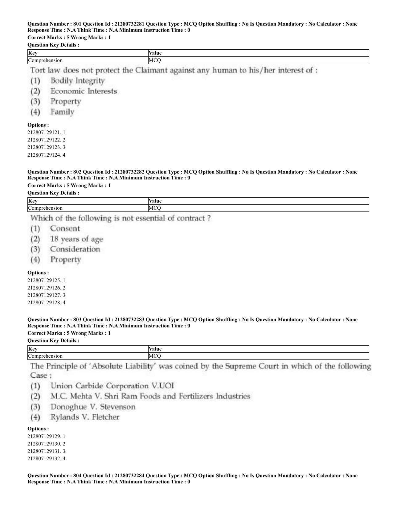CUET 2023 English Arabic Shift 3 Question Papers - Page 394