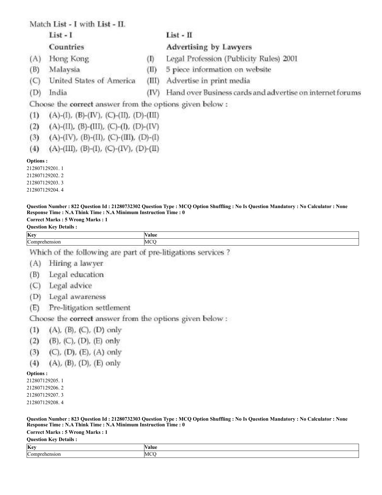 CUET 2023 English Arabic Shift 3 Question Papers - Page 402