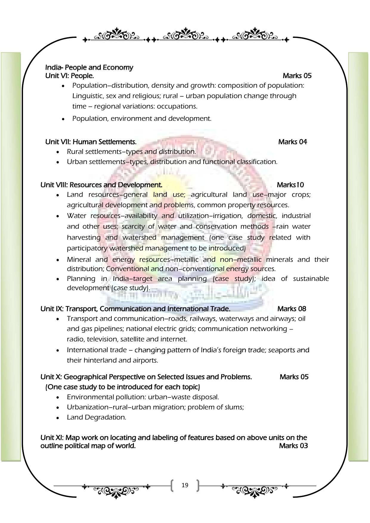 JKBOSE Class 12 Syllabus for JK & Ladakh (2024-25) - Page 27