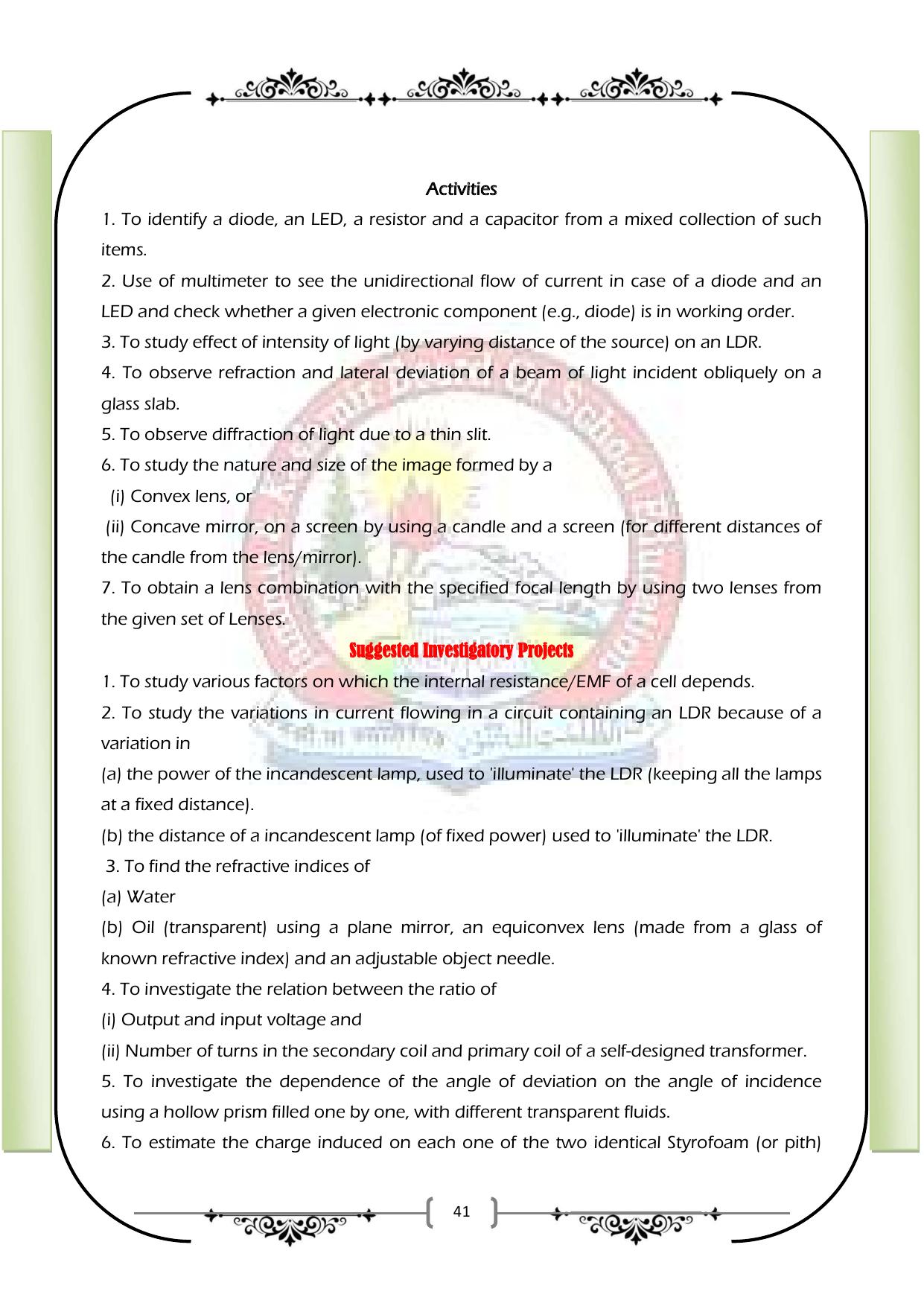 JKBOSE Class 12 Syllabus for JK & Ladakh (2024-25) - Page 49
