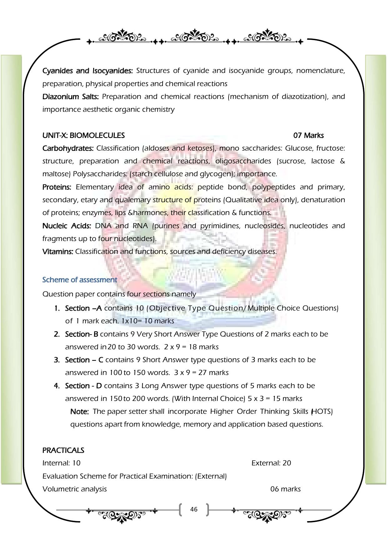 JKBOSE Class 12 Syllabus for JK & Ladakh (2024-25) - Page 54