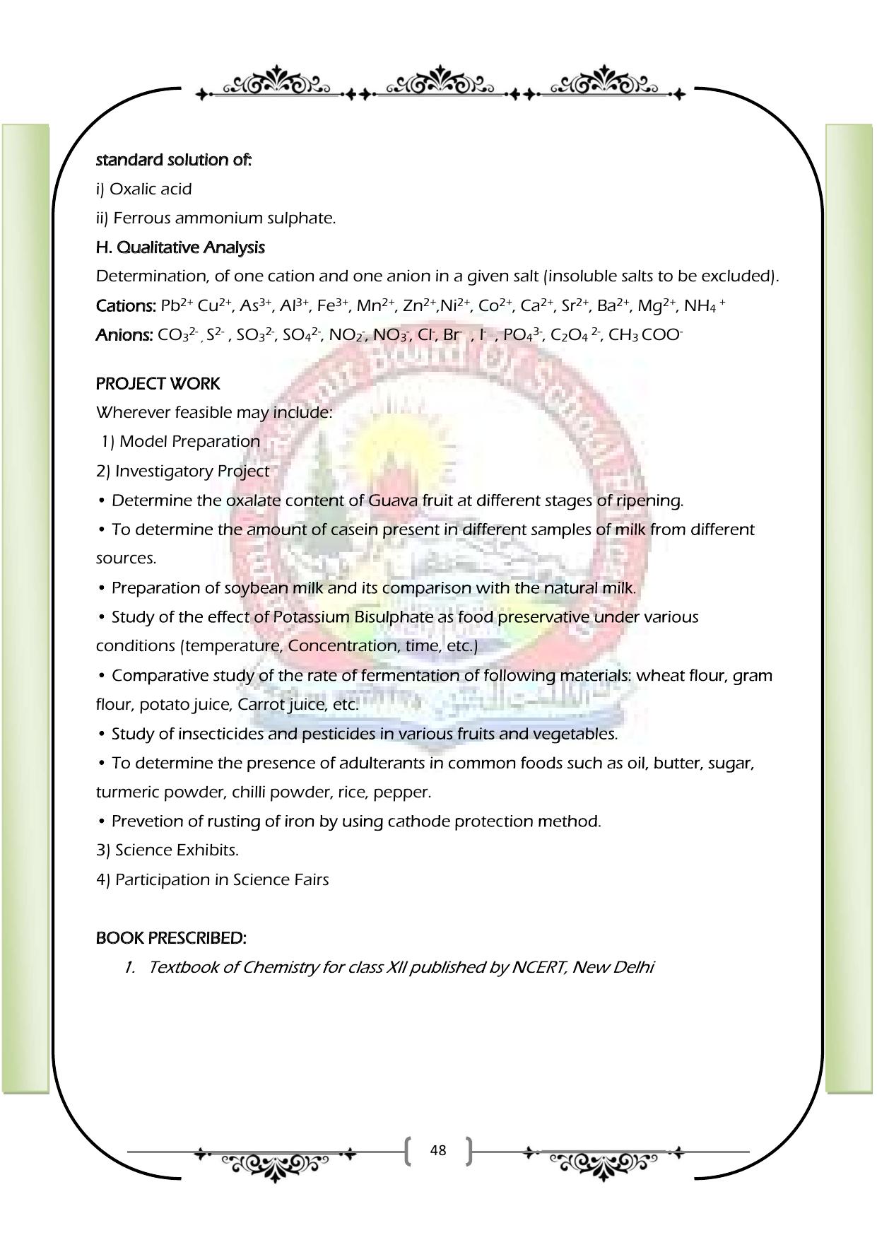 JKBOSE Class 12 Syllabus for JK & Ladakh (2024-25) - Page 56