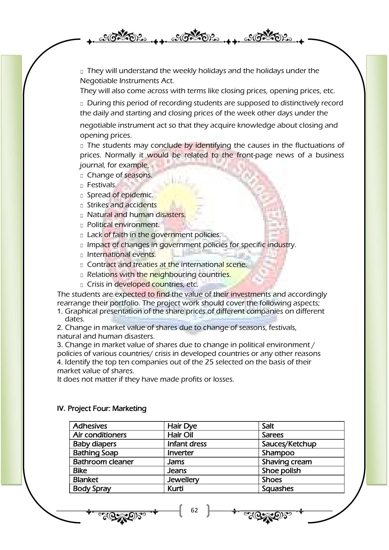 JKBOSE Class 12 Syllabus for JK & Ladakh (2024-25) - Page 70