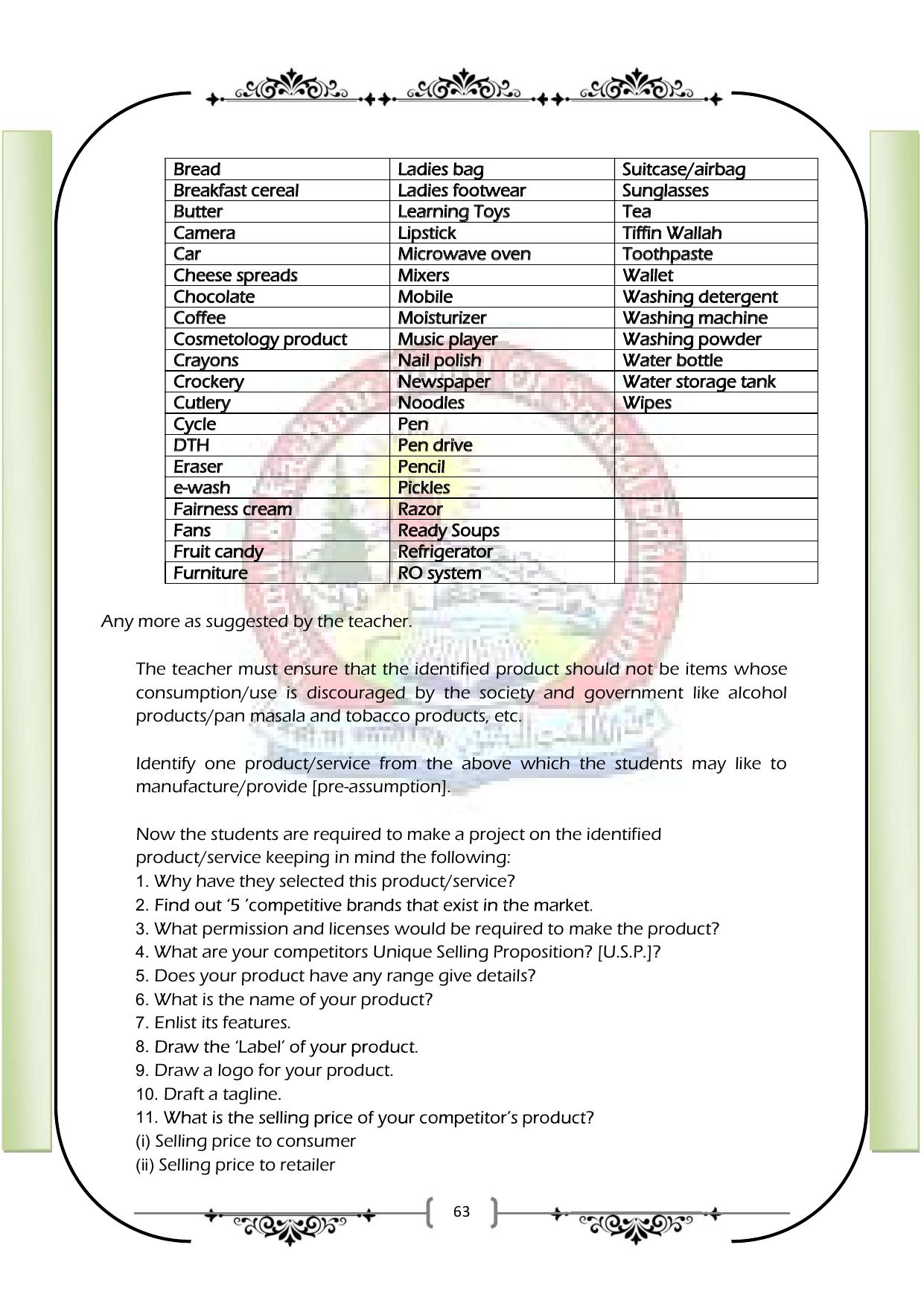 JKBOSE Class 12 Syllabus for JK & Ladakh (2024-25) - Page 71