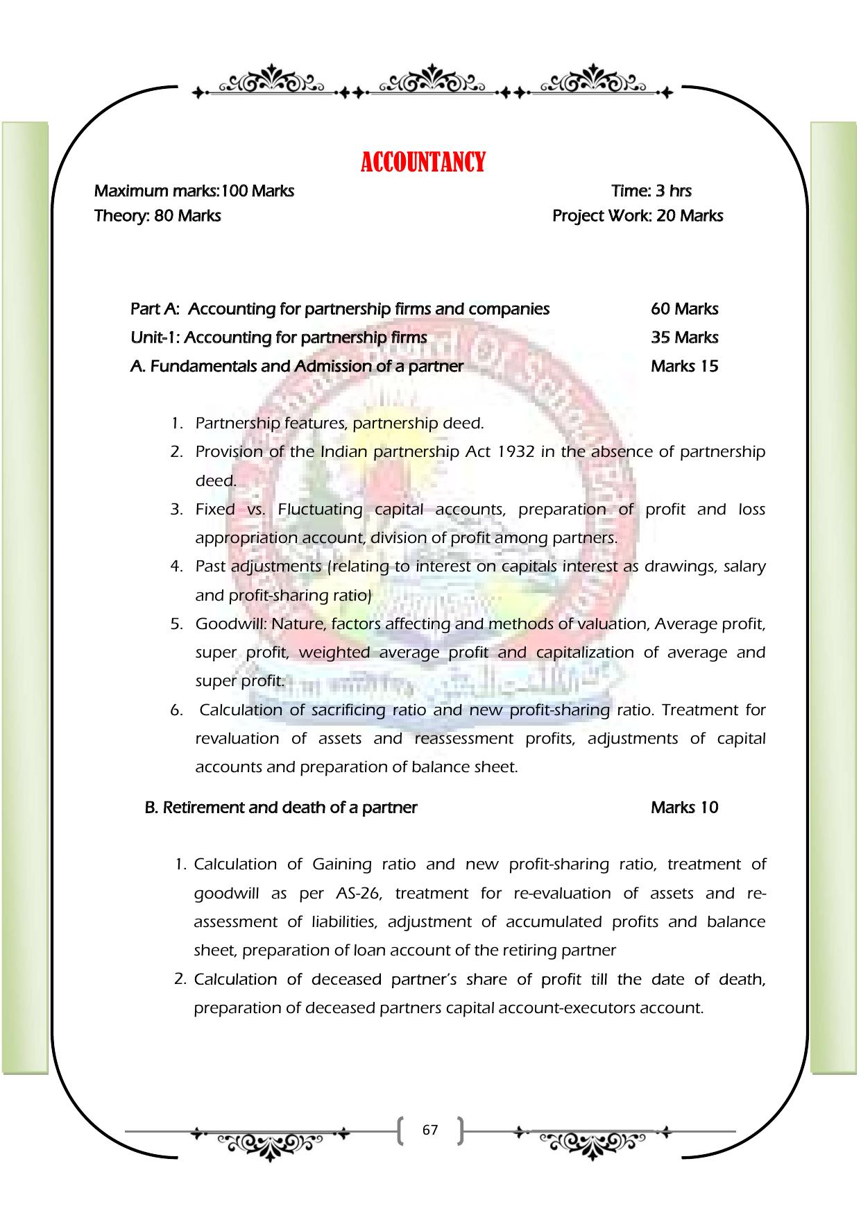JKBOSE Class 12 Syllabus for JK & Ladakh (2024-25) - Page 75