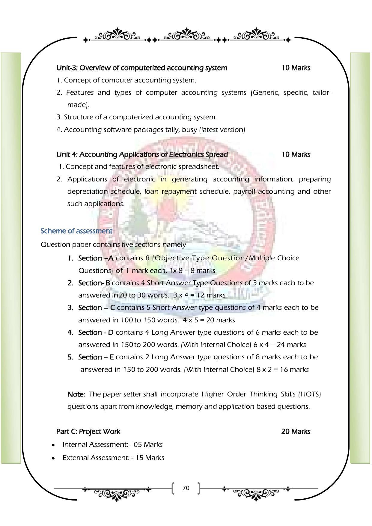 JKBOSE Class 12 Syllabus for JK & Ladakh (2024-25) - Page 78