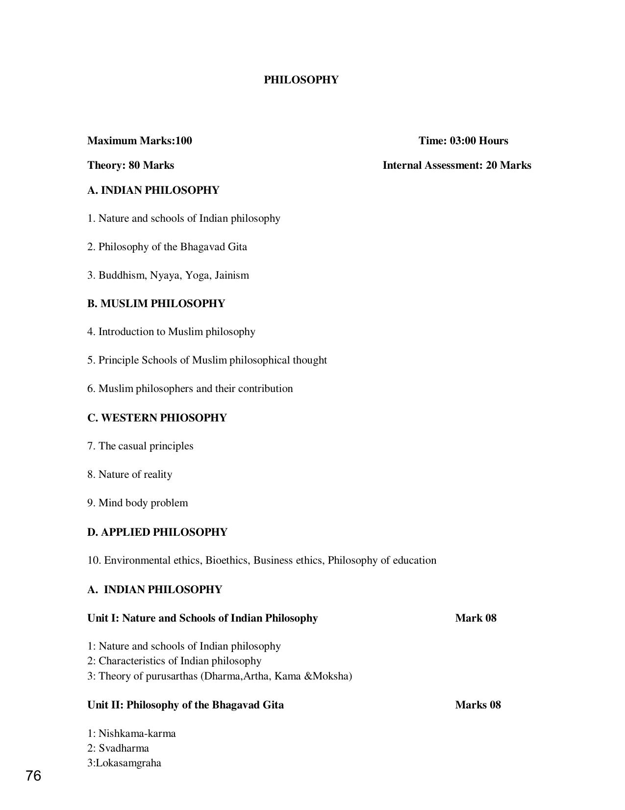 JKBOSE Class 12 Syllabus for JK & Ladakh (2024-25) - Page 84