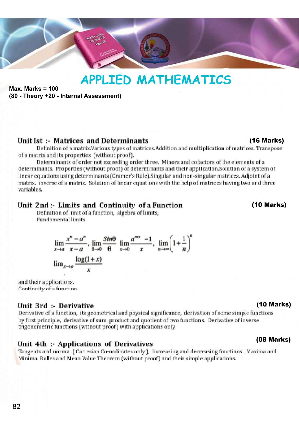 JKBOSE Class 12 Syllabus for JK & Ladakh (2024-25) - Page 90