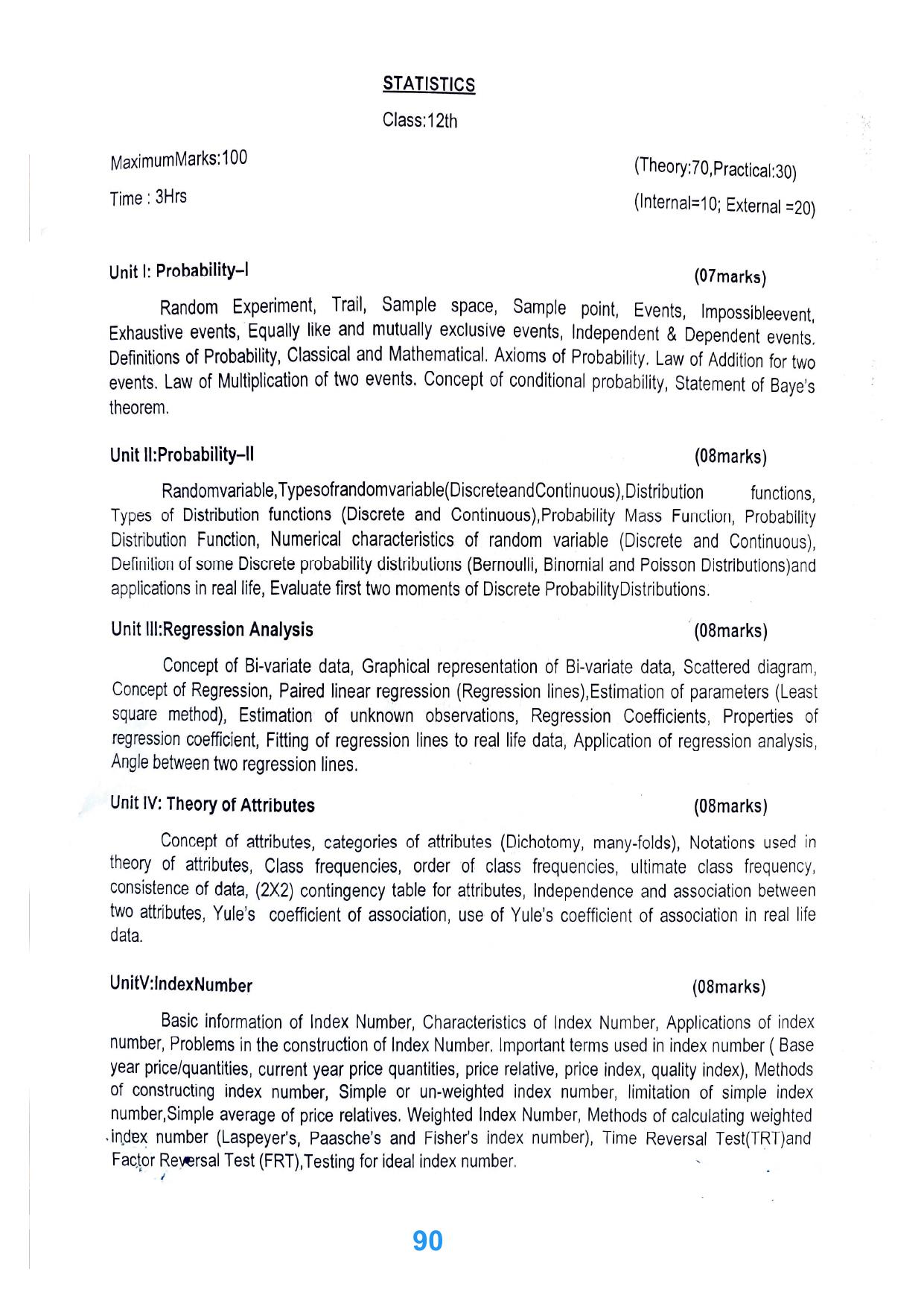 JKBOSE Class 12 Syllabus for JK & Ladakh (2024-25) - Page 98